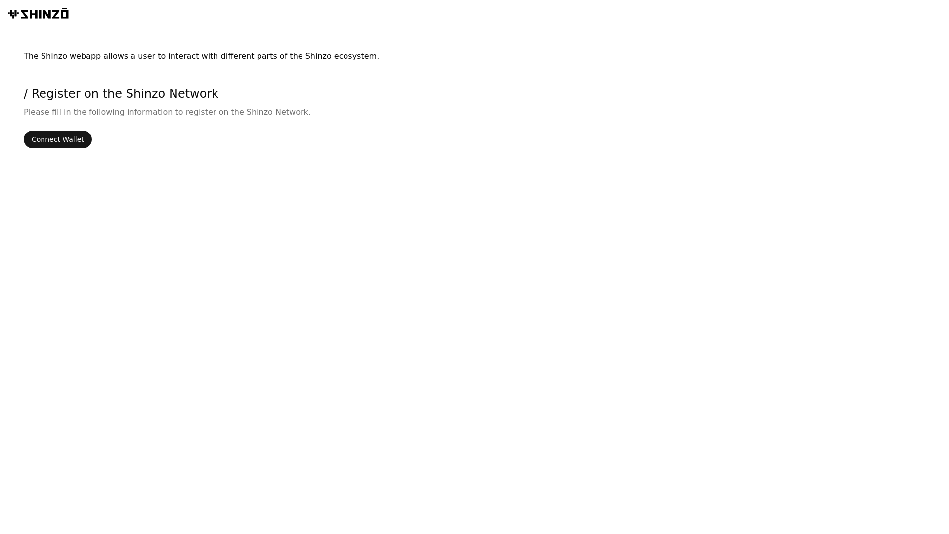 website screenshot of https://shinzo-webapp-static.pages.dev/