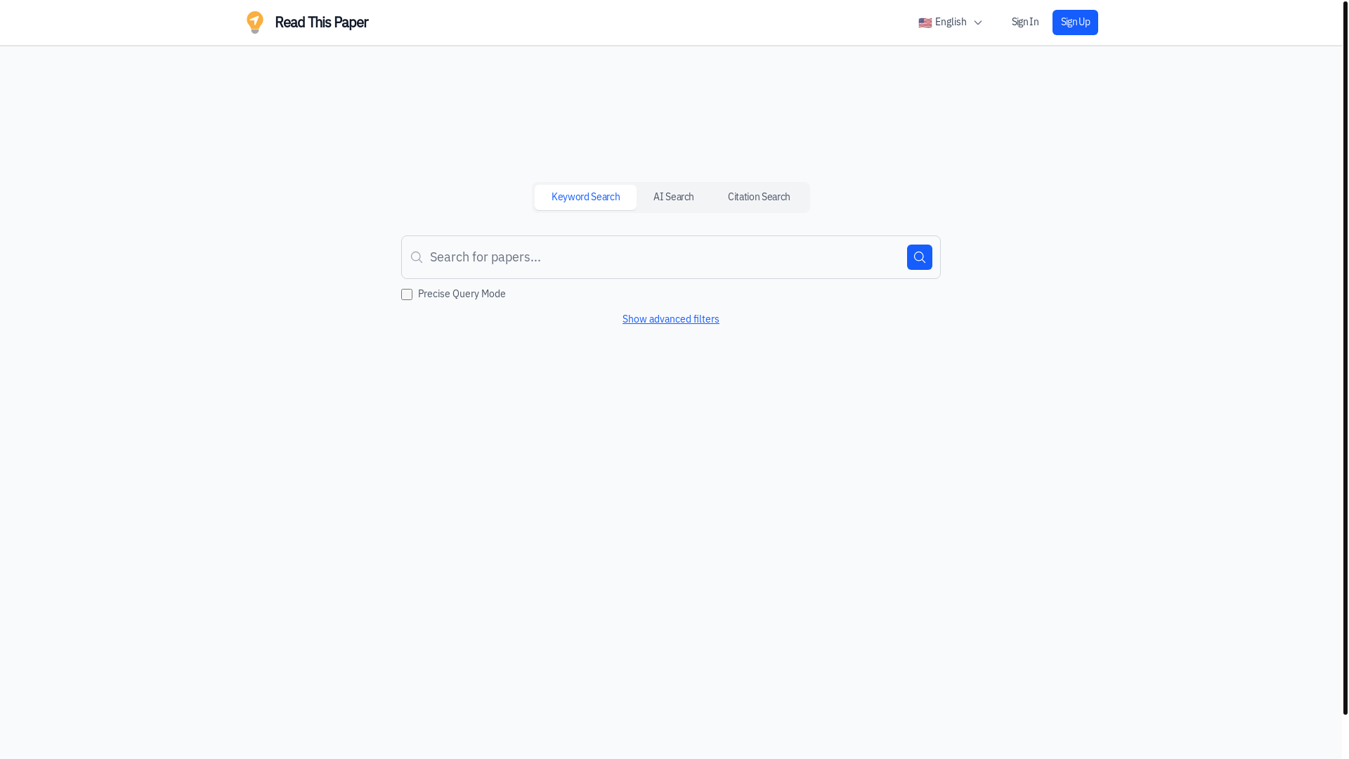 website screenshot of https://readthispaper.com/