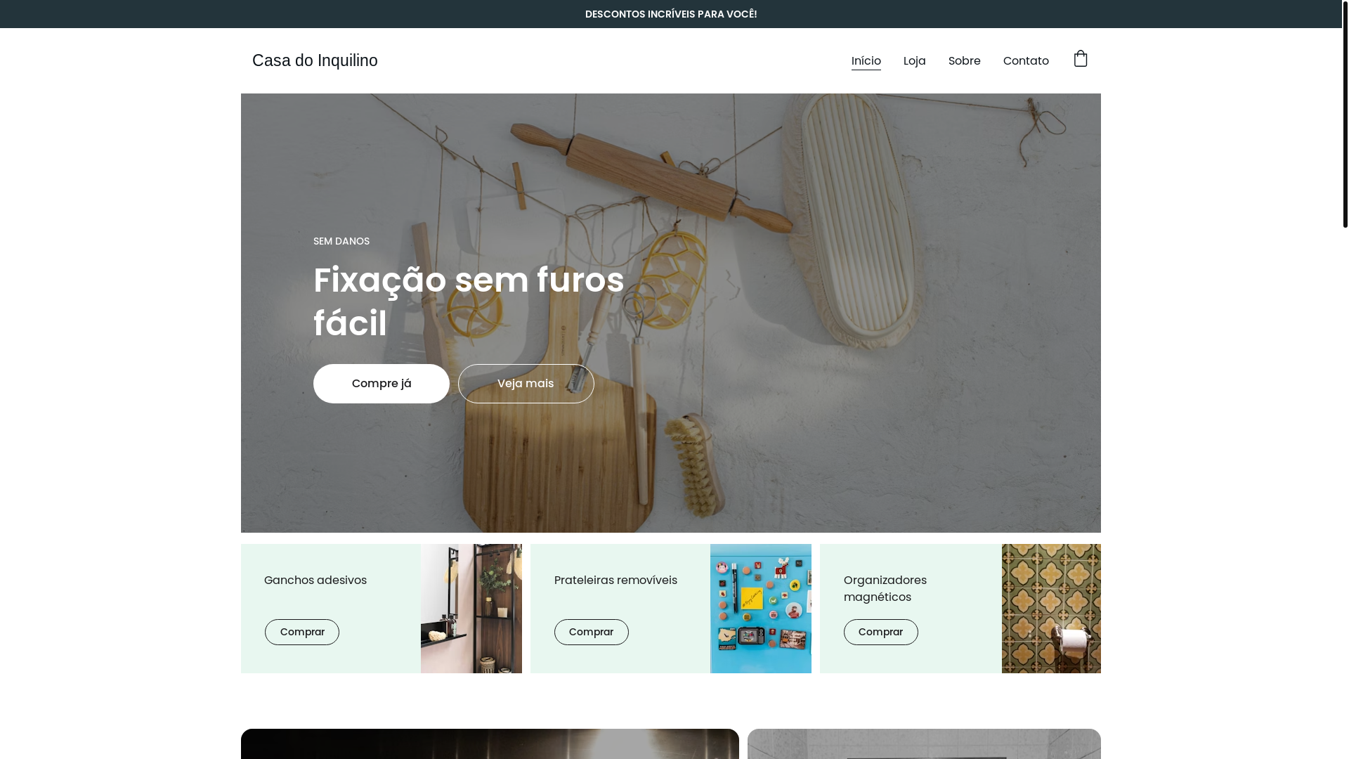 website screenshot of https://casadoinquilino.com.br/