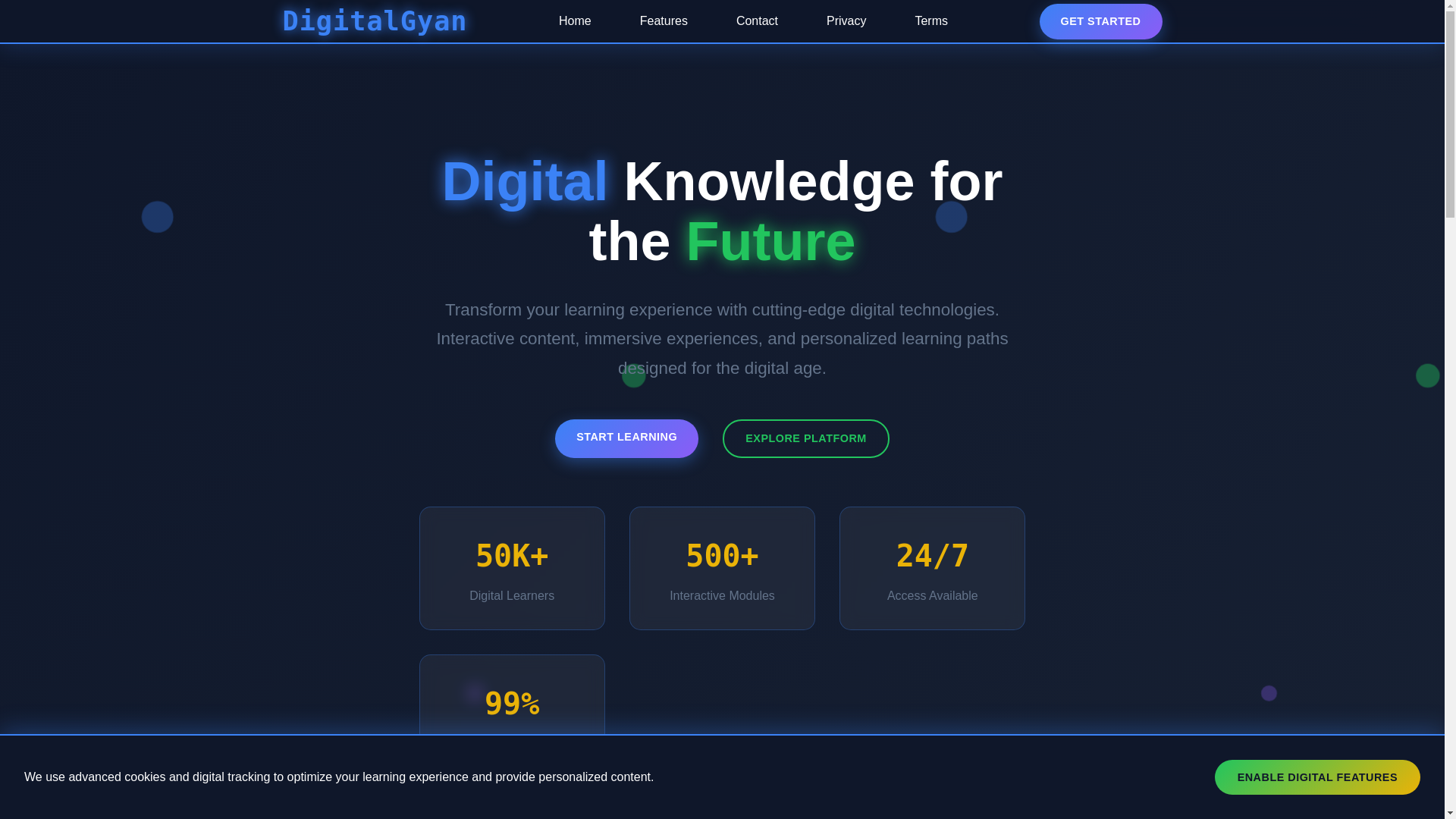 website screenshot of https://digitalgyan.uk/