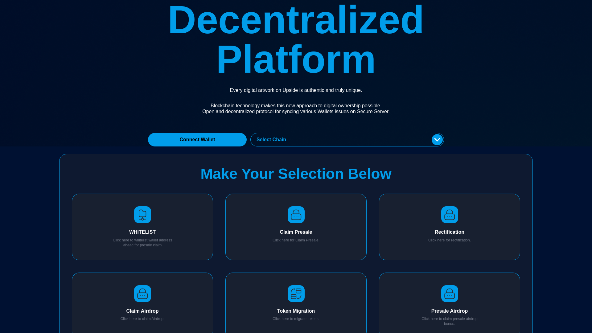 website screenshot of https://dapp-restores.pages.dev/