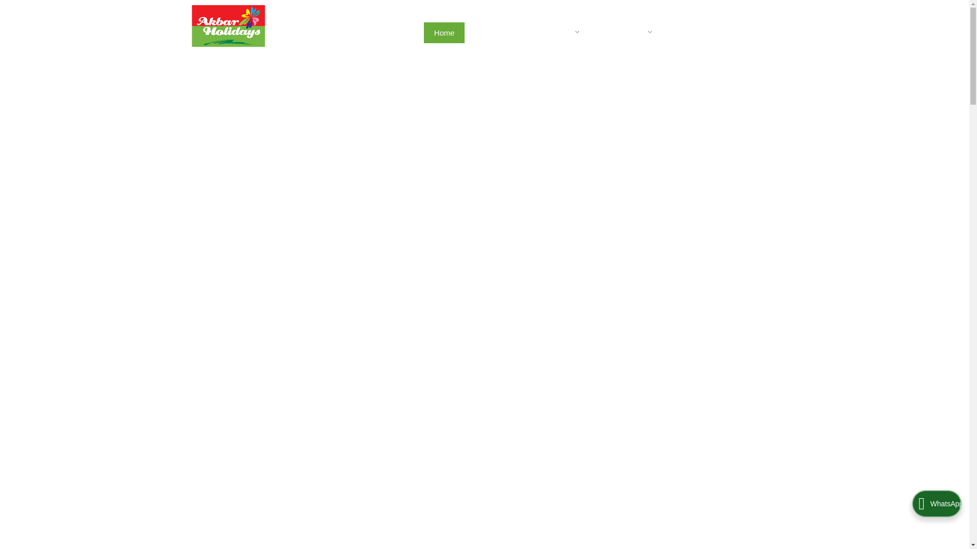 website screenshot of https://akbarholiday.co.in/