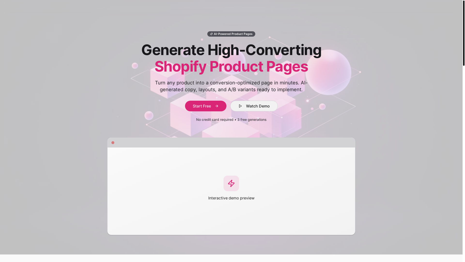 website screenshot of https://goblacksmith.ai/