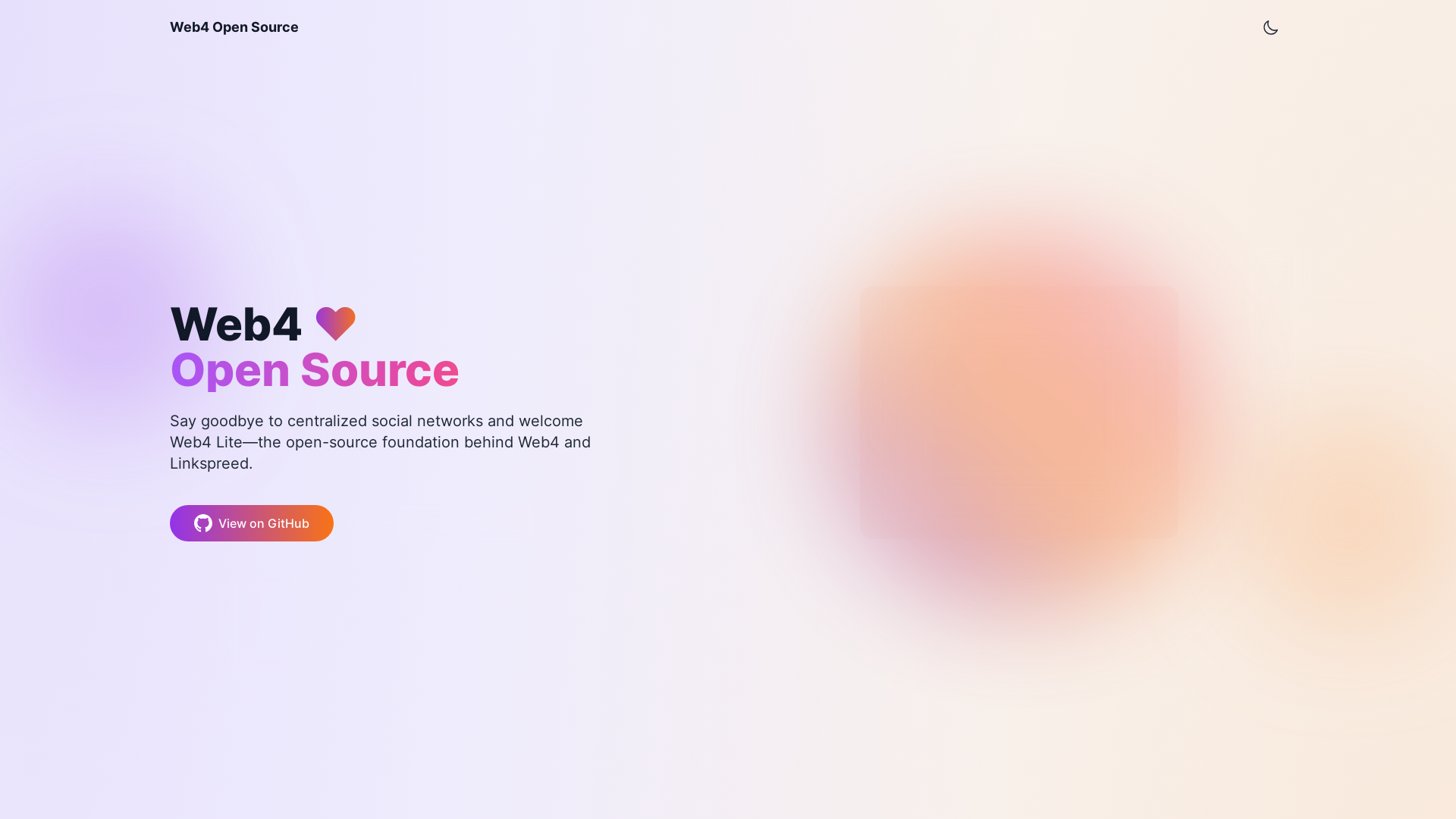 website screenshot of https://opensource-web4-one-landingpage.pages.dev/