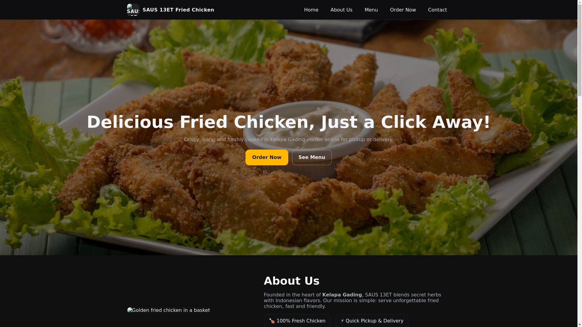 website screenshot of https://sausb3tchicken.pages.dev/