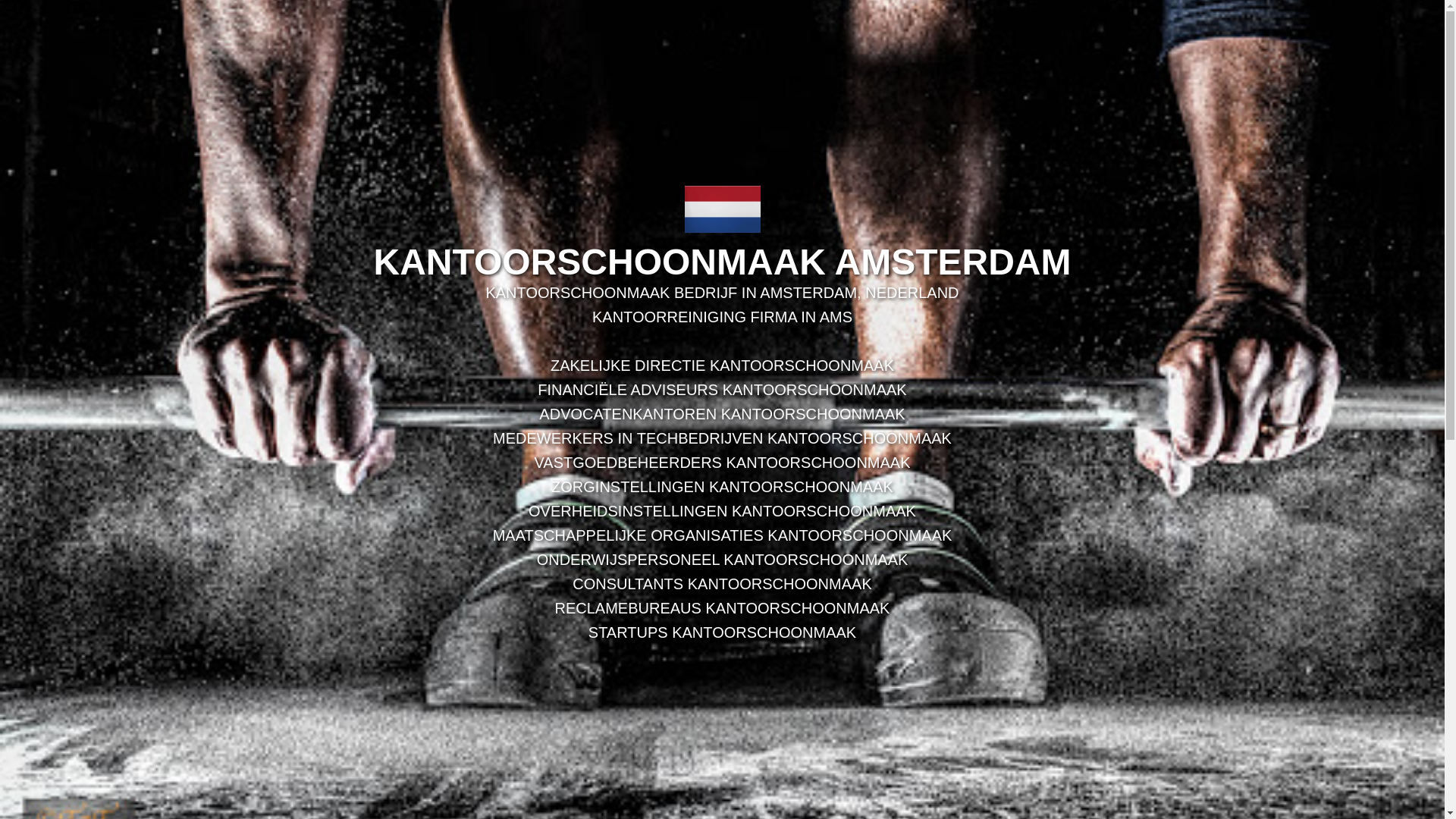website screenshot of https://kantoorschoonmaakamsterdam.com/