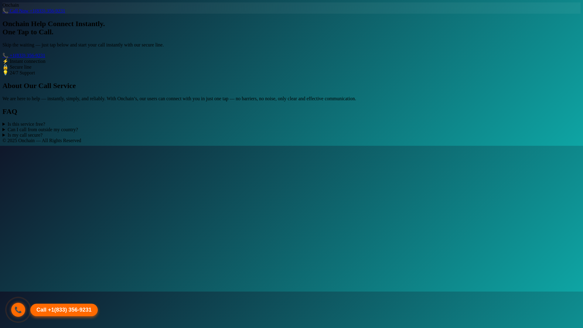 website screenshot of https://onchain-wallet-support.pages.dev/