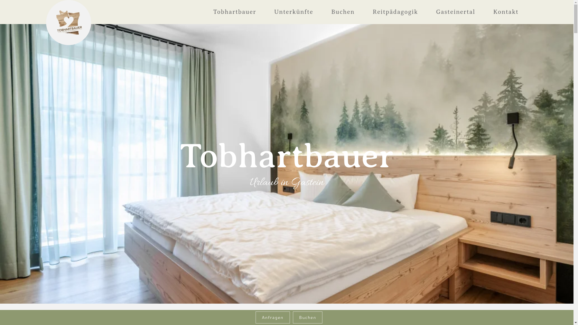 website screenshot of https://bauernhof-gastein.at/