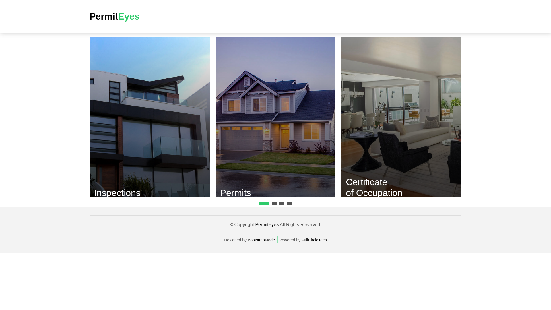website screenshot of https://permiteyes.us