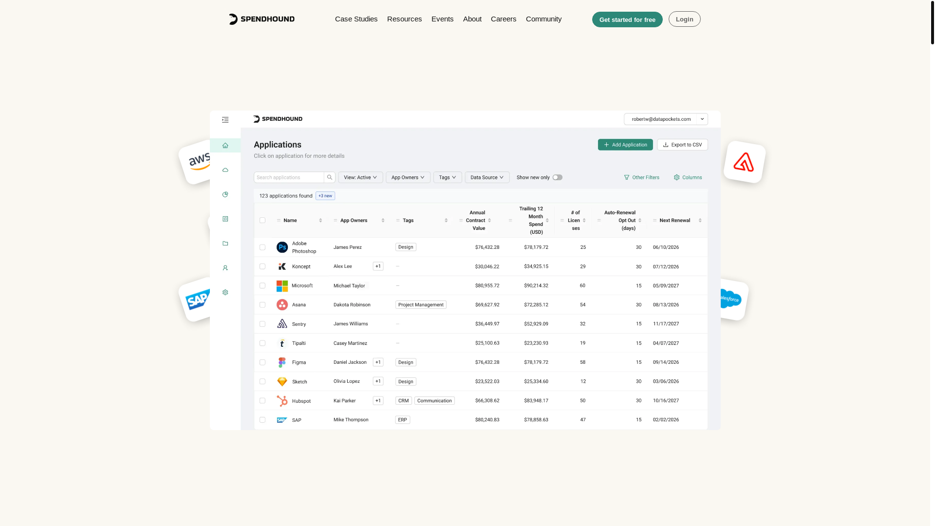 website screenshot of https://onespendhound.com/
