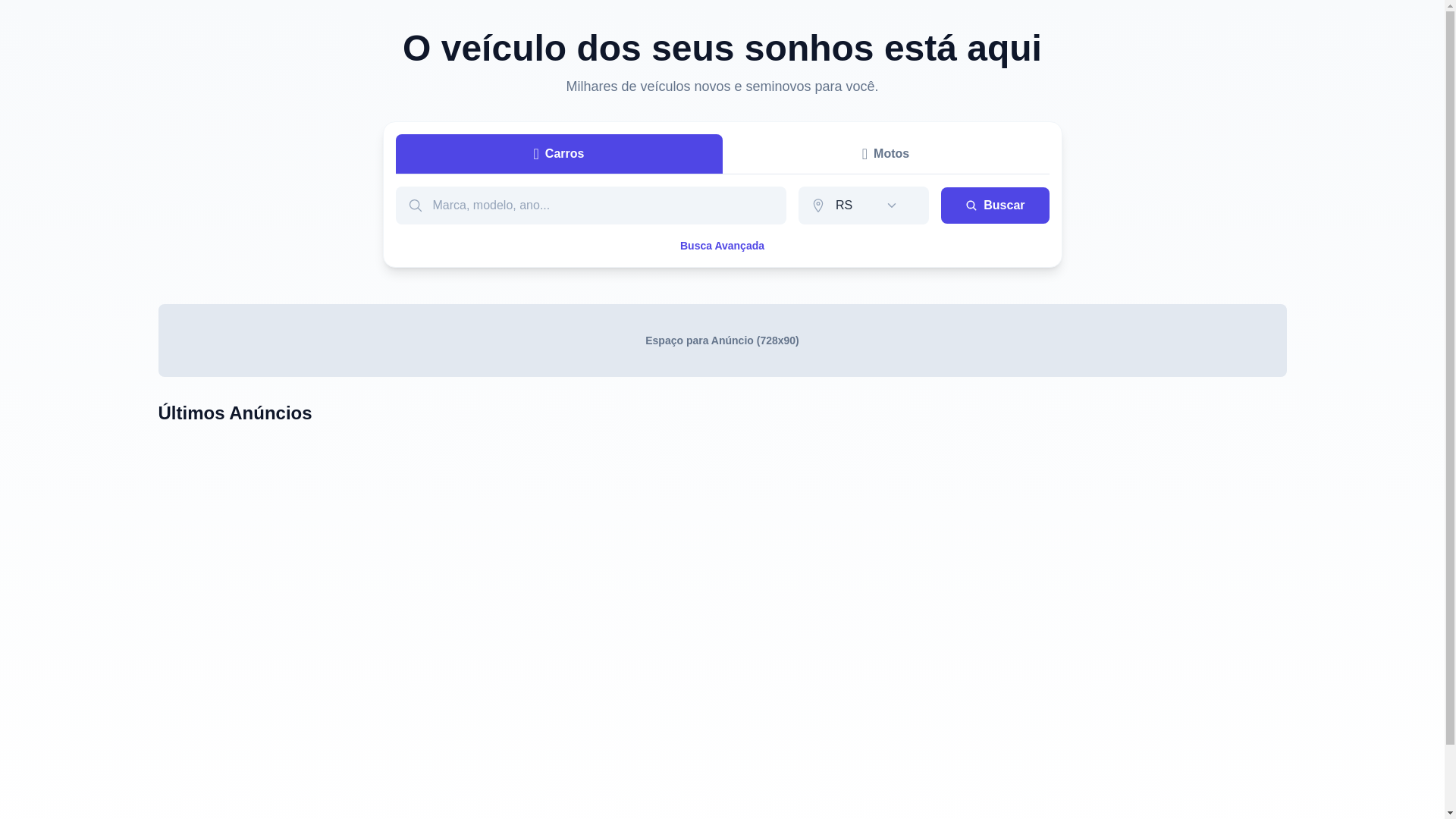 website screenshot of https://omeuveiculo.com.br/