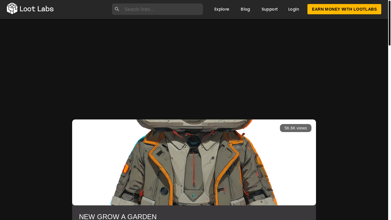 website screenshot of https://lootdest.org/s?HFSIyxFj