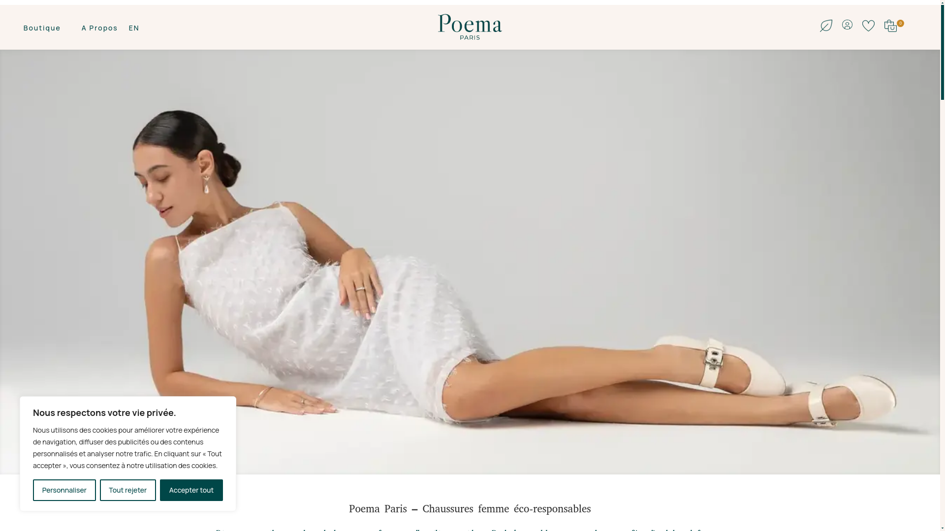 website screenshot of https://poemaparis.fr/