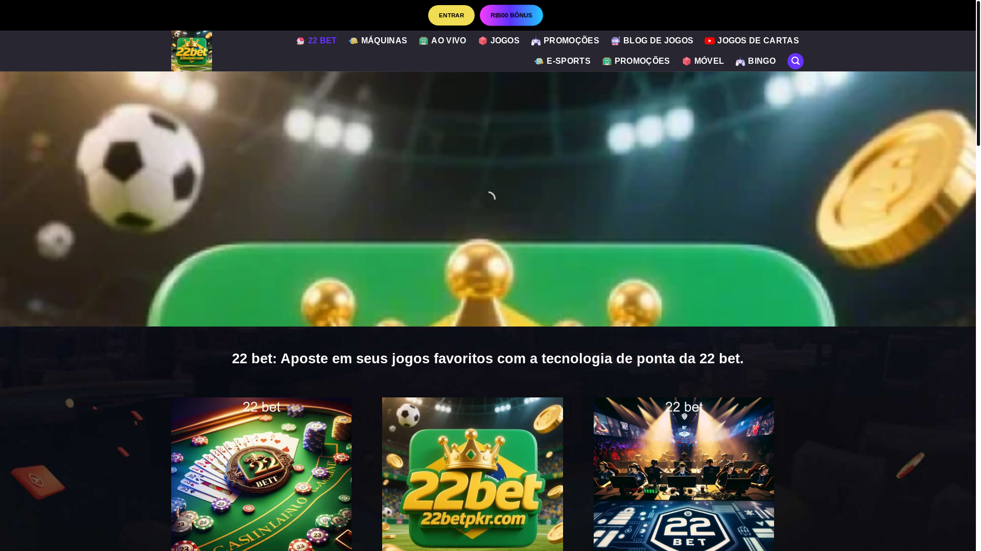 website screenshot of https://22betpkr.com/