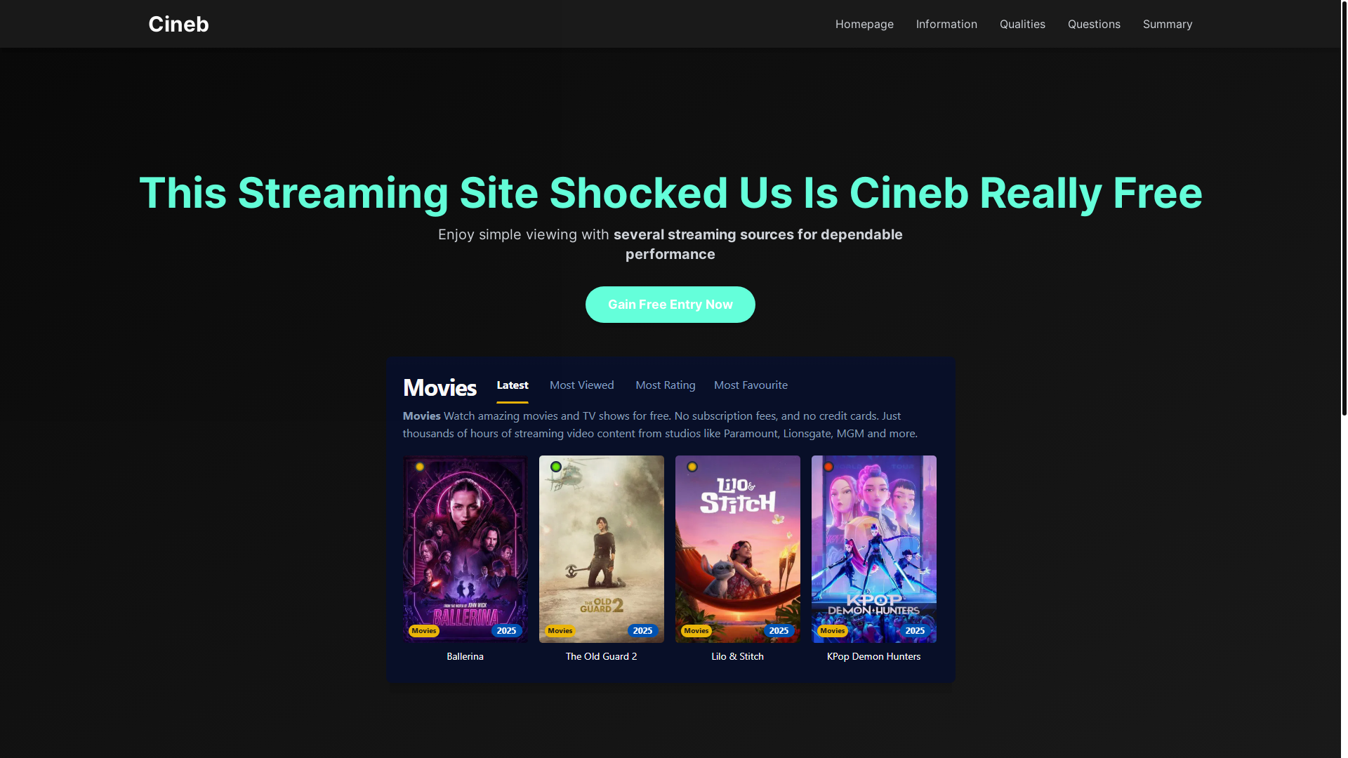 website screenshot of https://cineb-fux0.pages.dev/