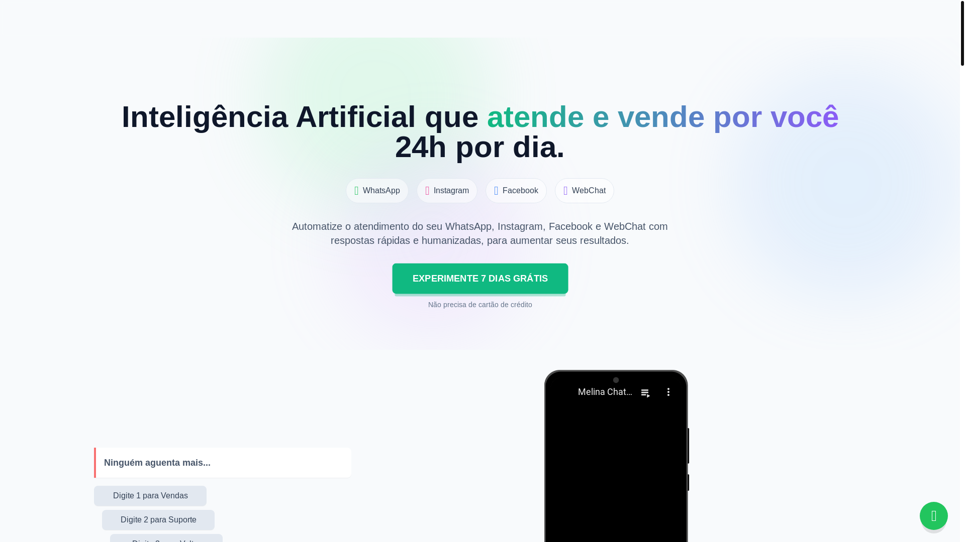 website screenshot of https://melinachat.pages.dev/