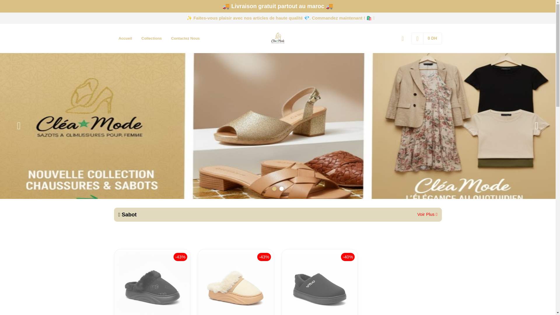 website screenshot of https://cleamode.store/