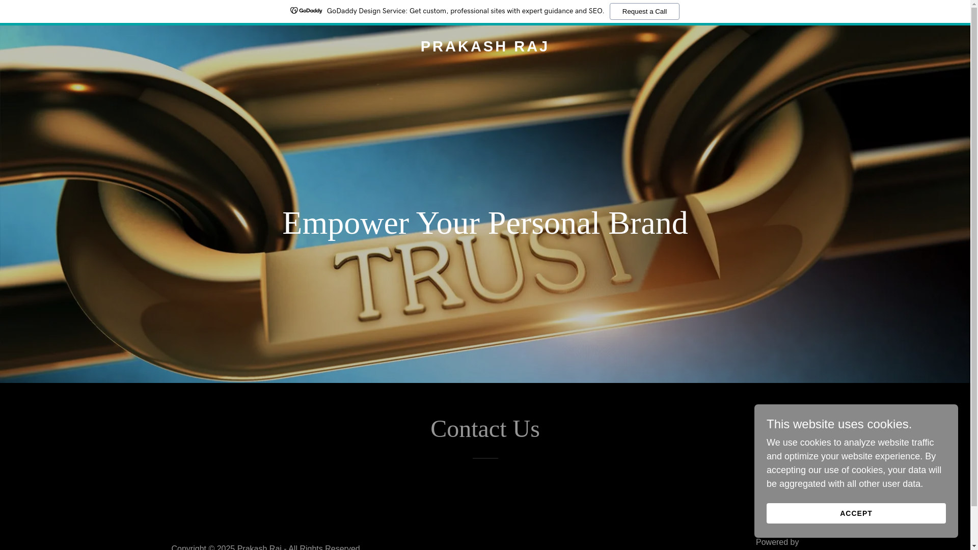 website screenshot of https://prakashraj.info/