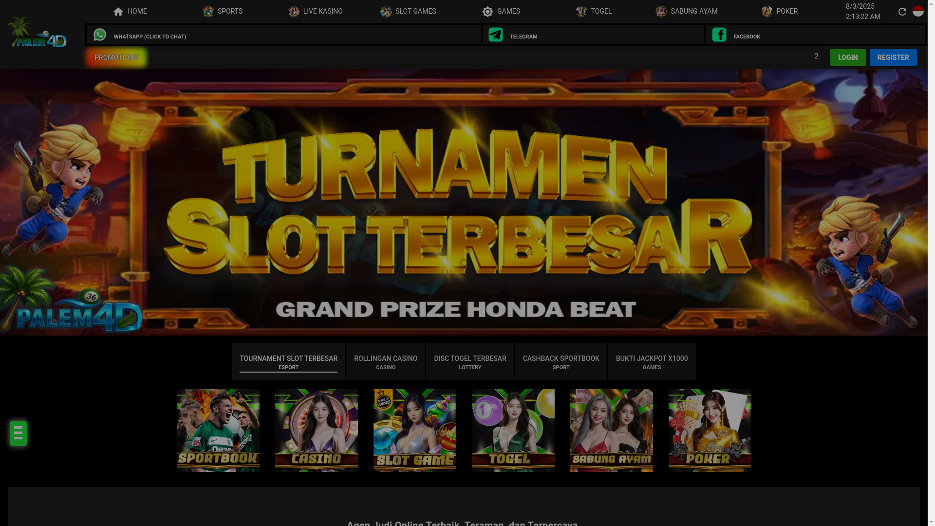 website screenshot of https://palembest.site/