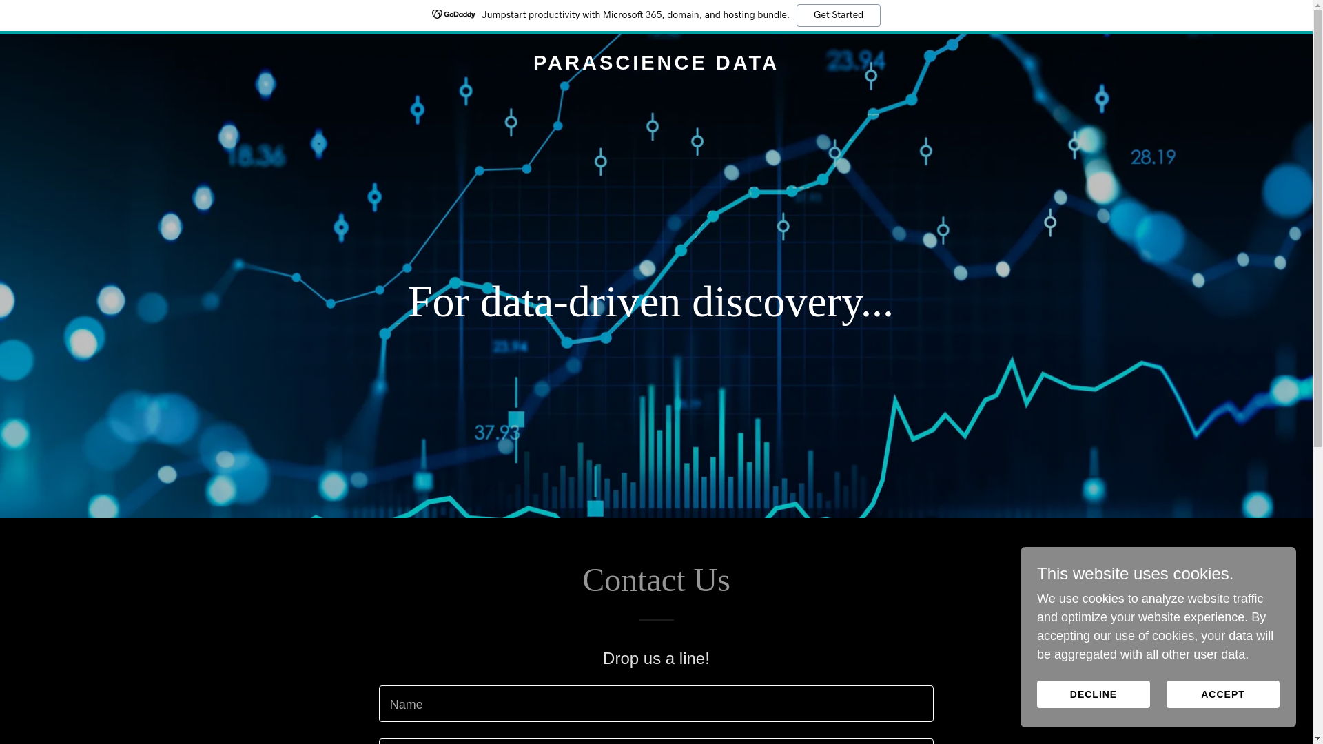 website screenshot of https://parasciencedata.com/