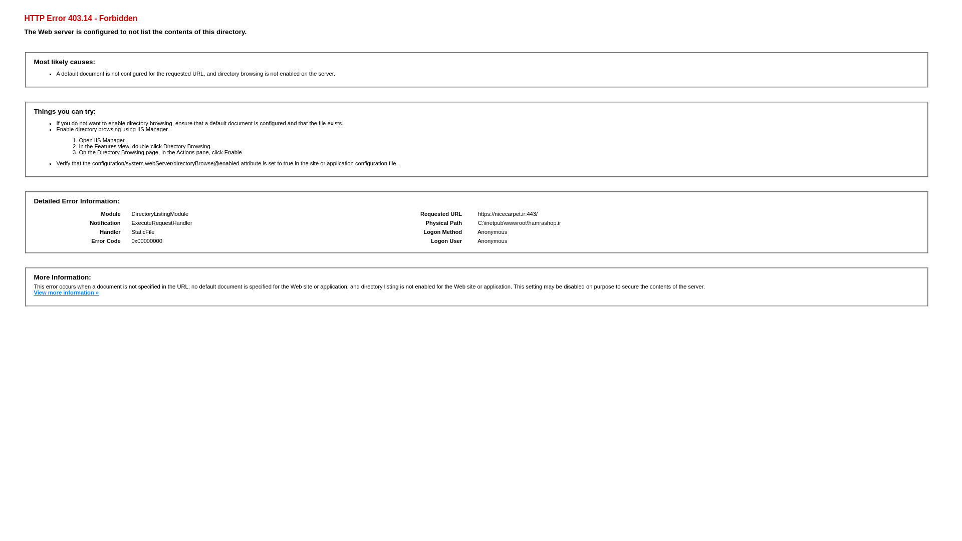 website screenshot of https://nicecarpet.ir/