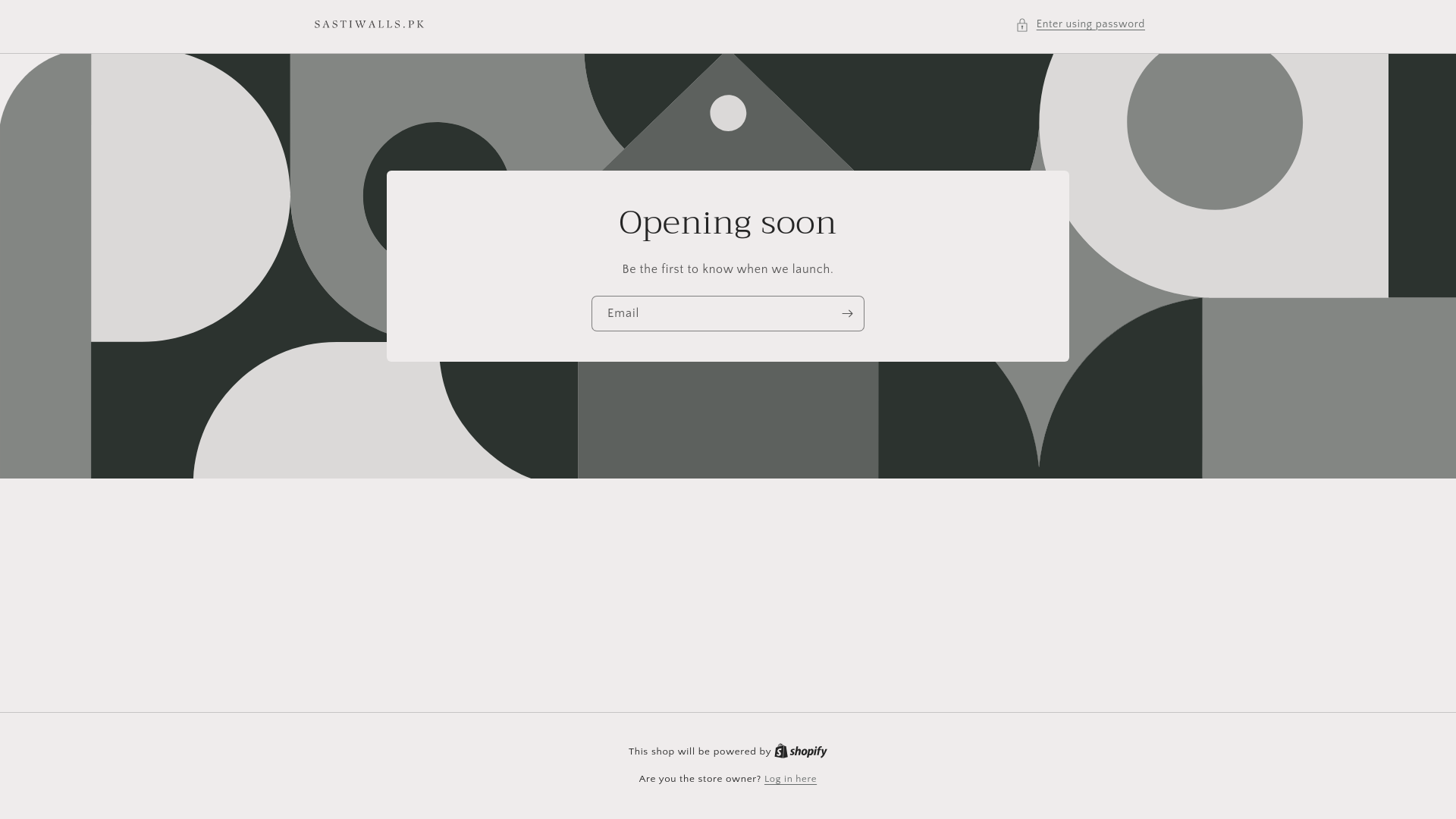 website screenshot of https://sastiwalls.pk/