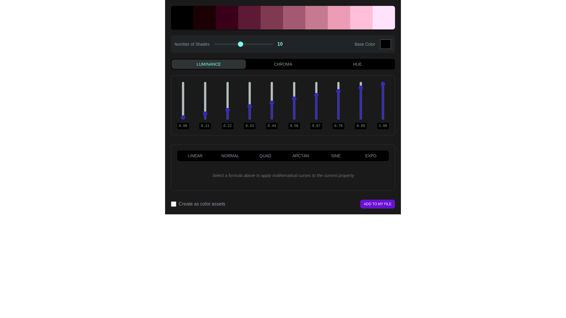 website screenshot of https://oklch-palette.pages.dev/