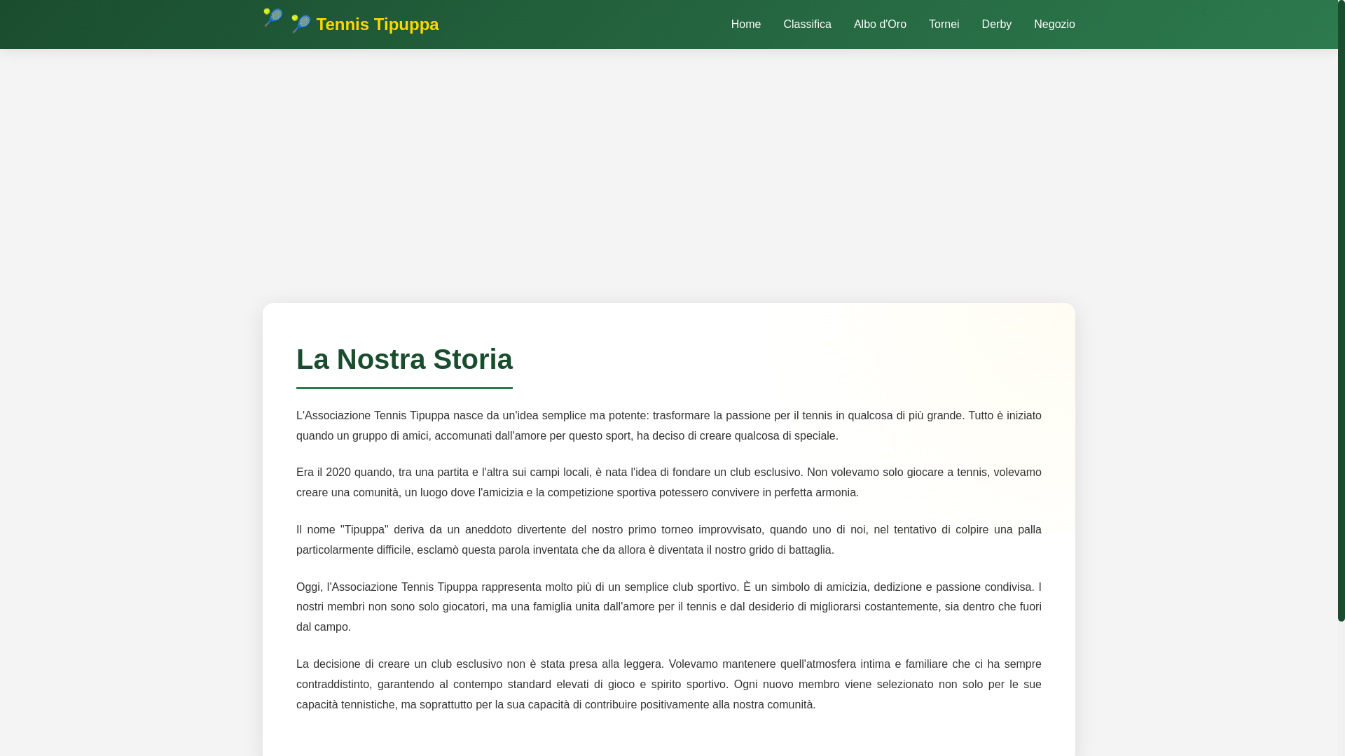 website screenshot of https://associazionetennistipuppa.com/