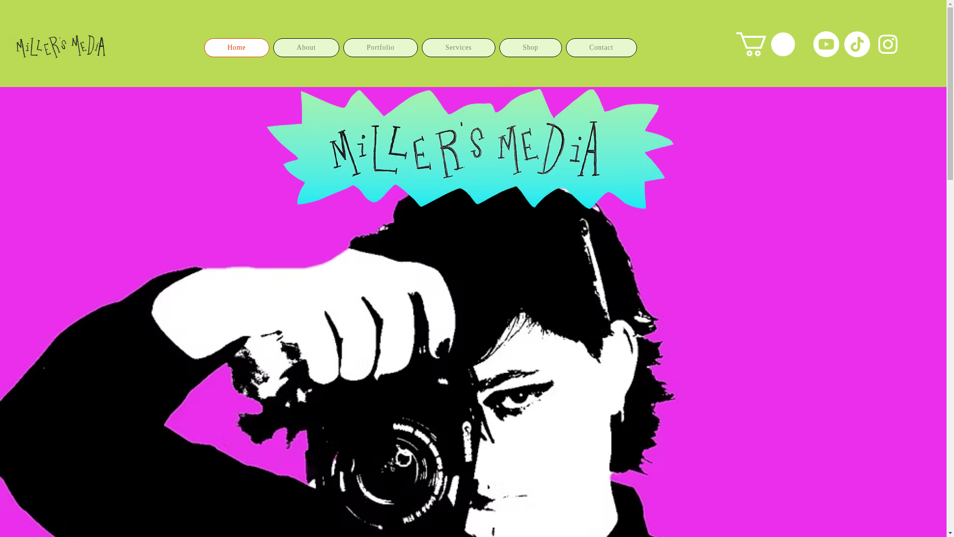 website screenshot of https://millersmediaco.com/