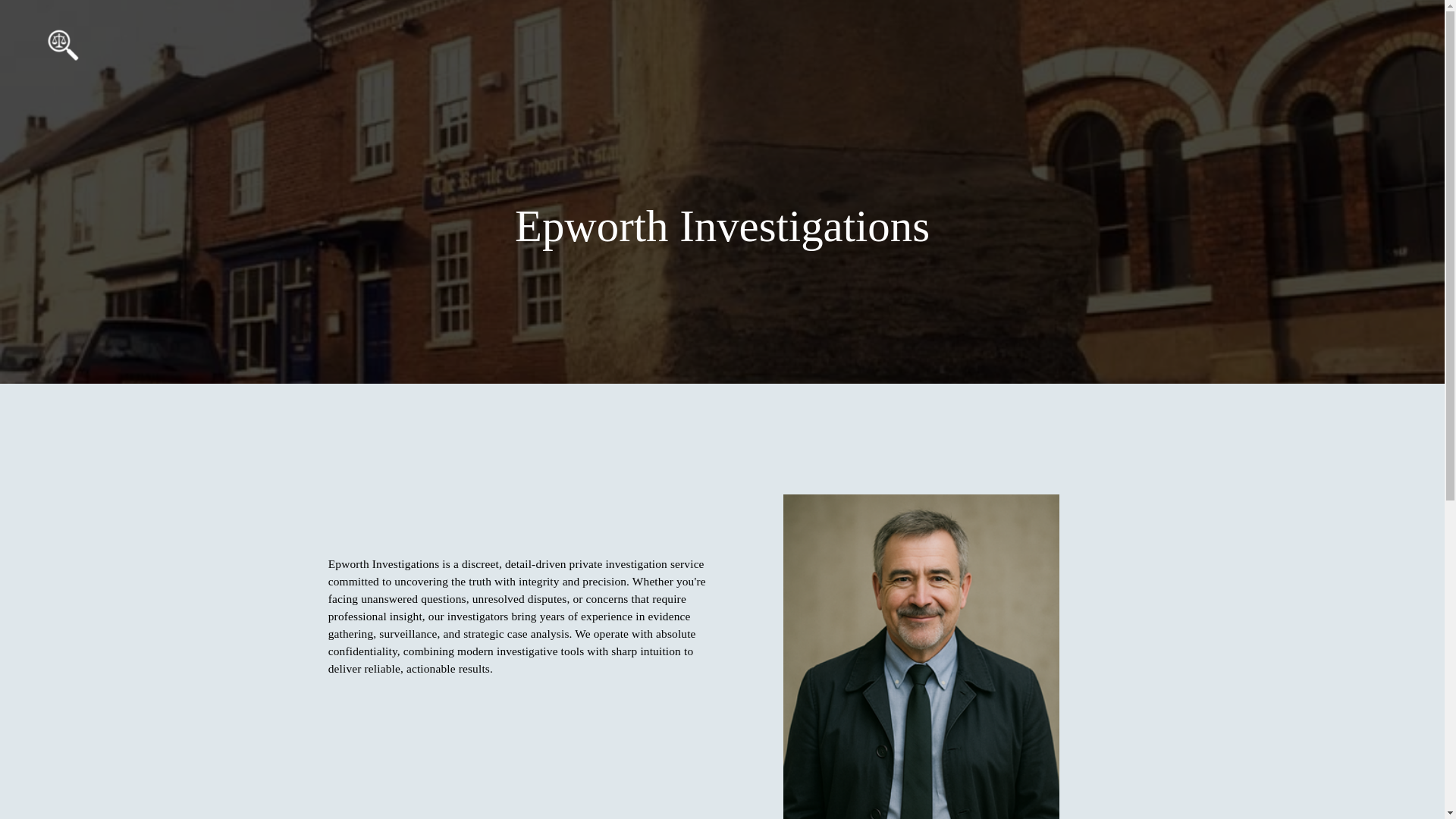 website screenshot of https://epworthinvestigations.co.uk/