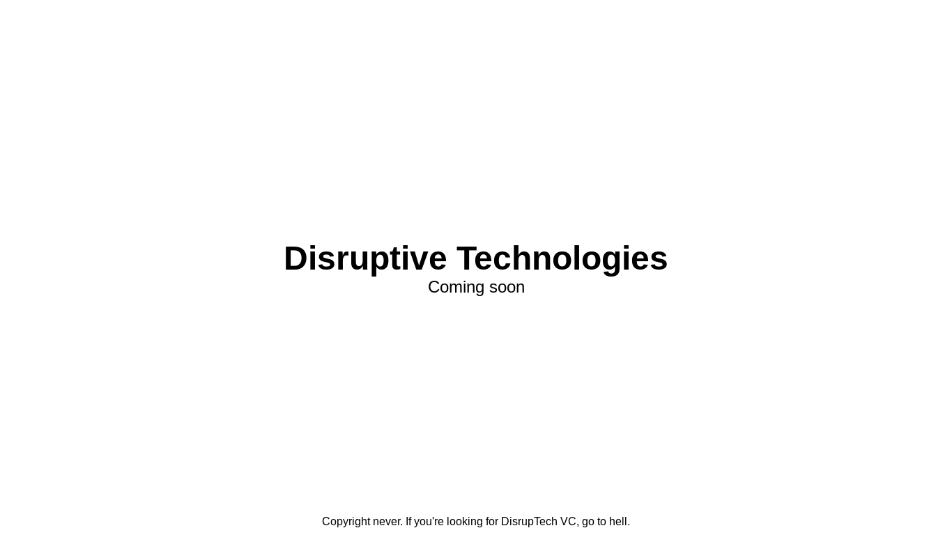 website screenshot of https://disruptive-technologies.pages.dev/