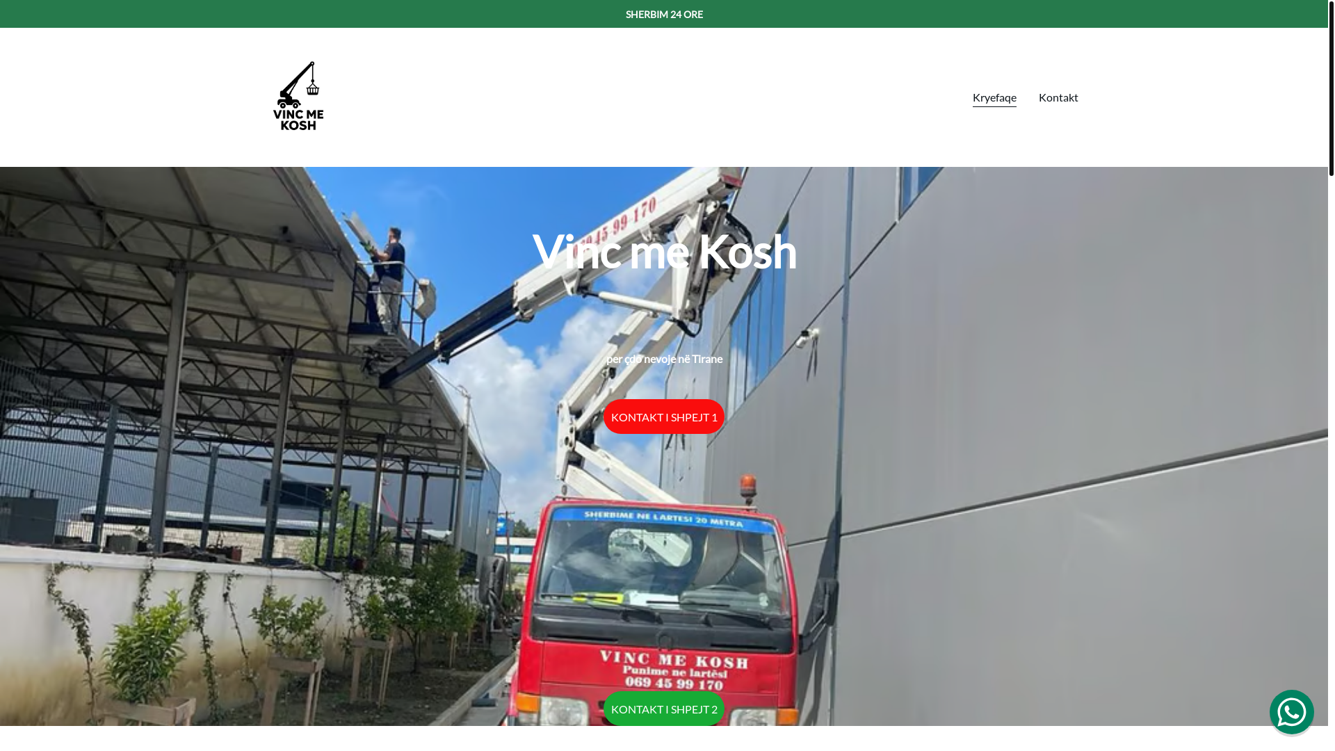 website screenshot of https://vincmekosh.com/