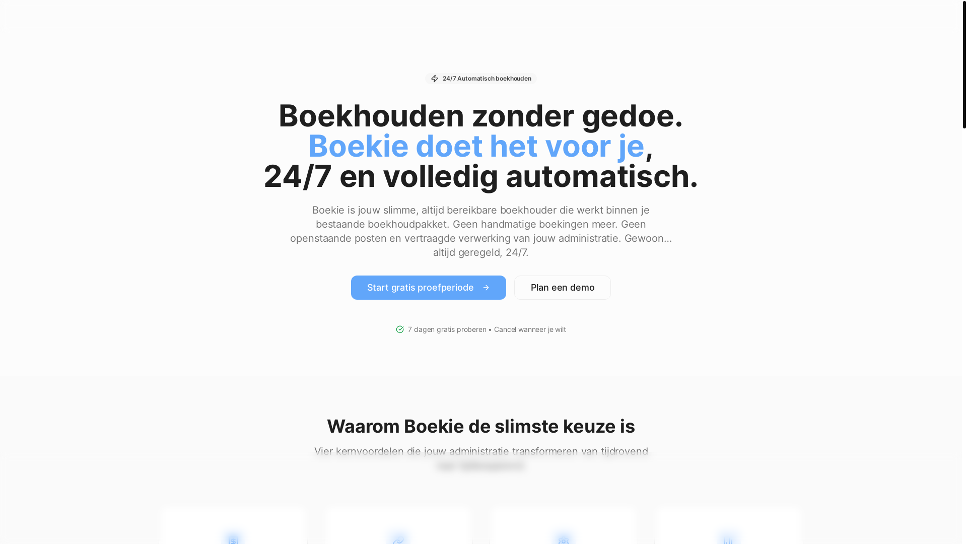 website screenshot of https://boekie-ai.nl/