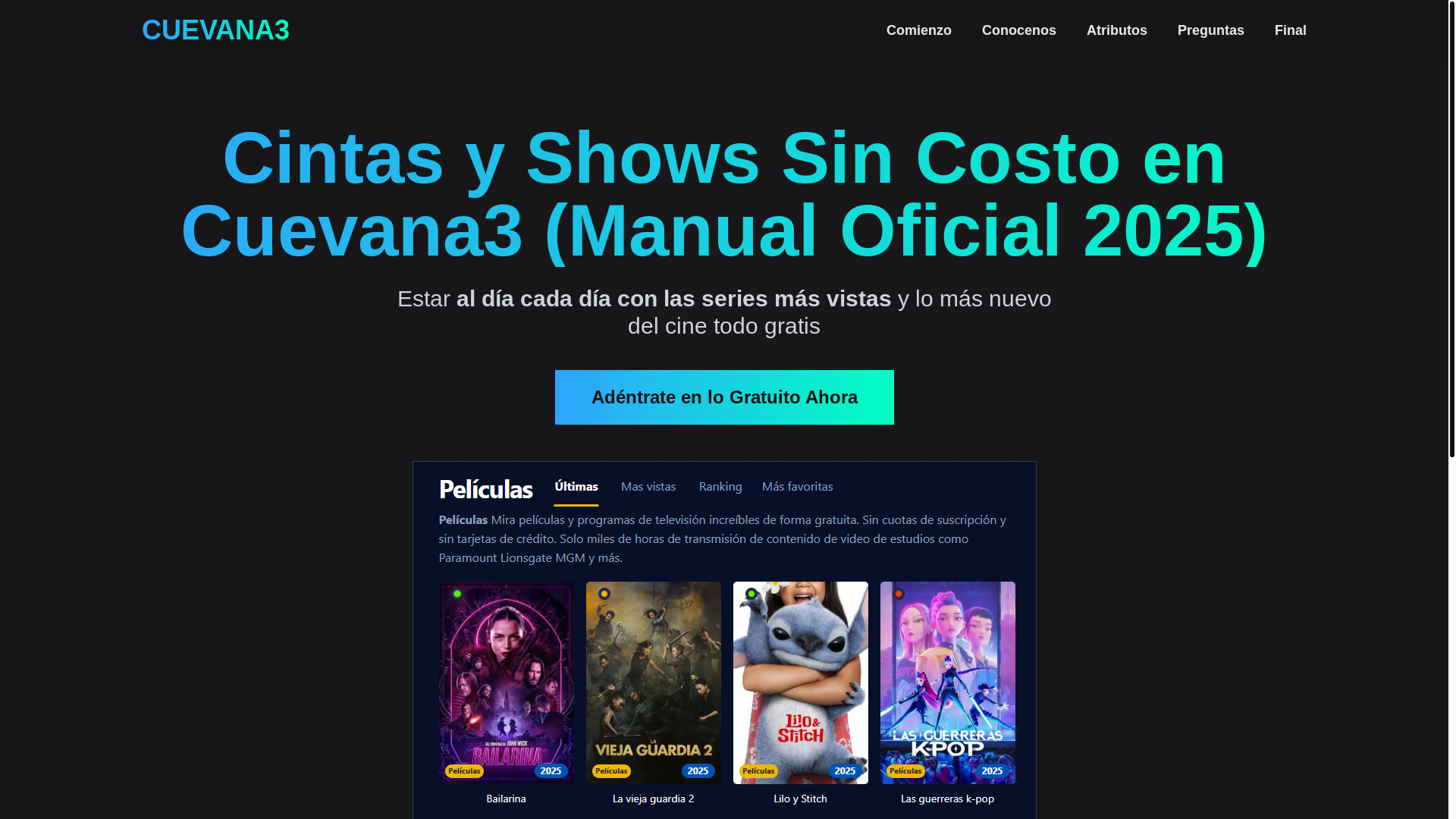 website screenshot of https://cuevana3-d8kk.pages.dev/