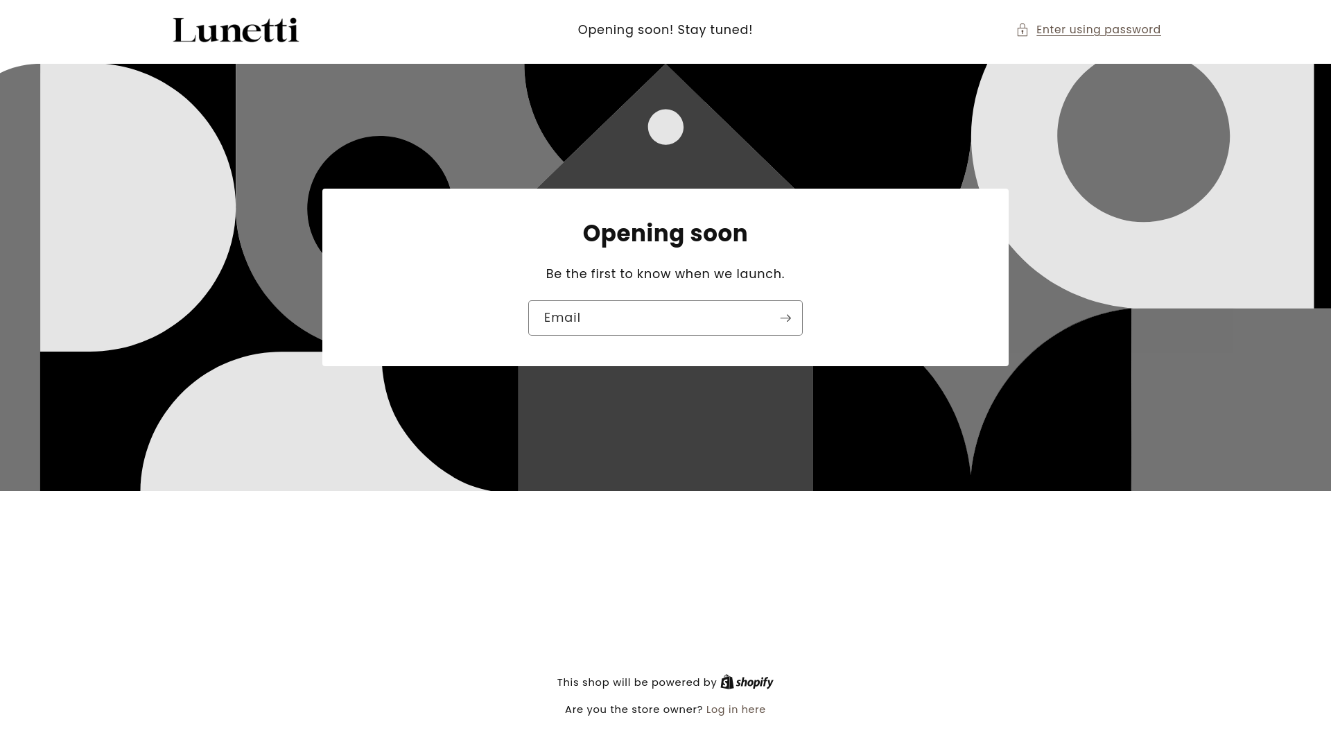 website screenshot of https://lunettishop.com/