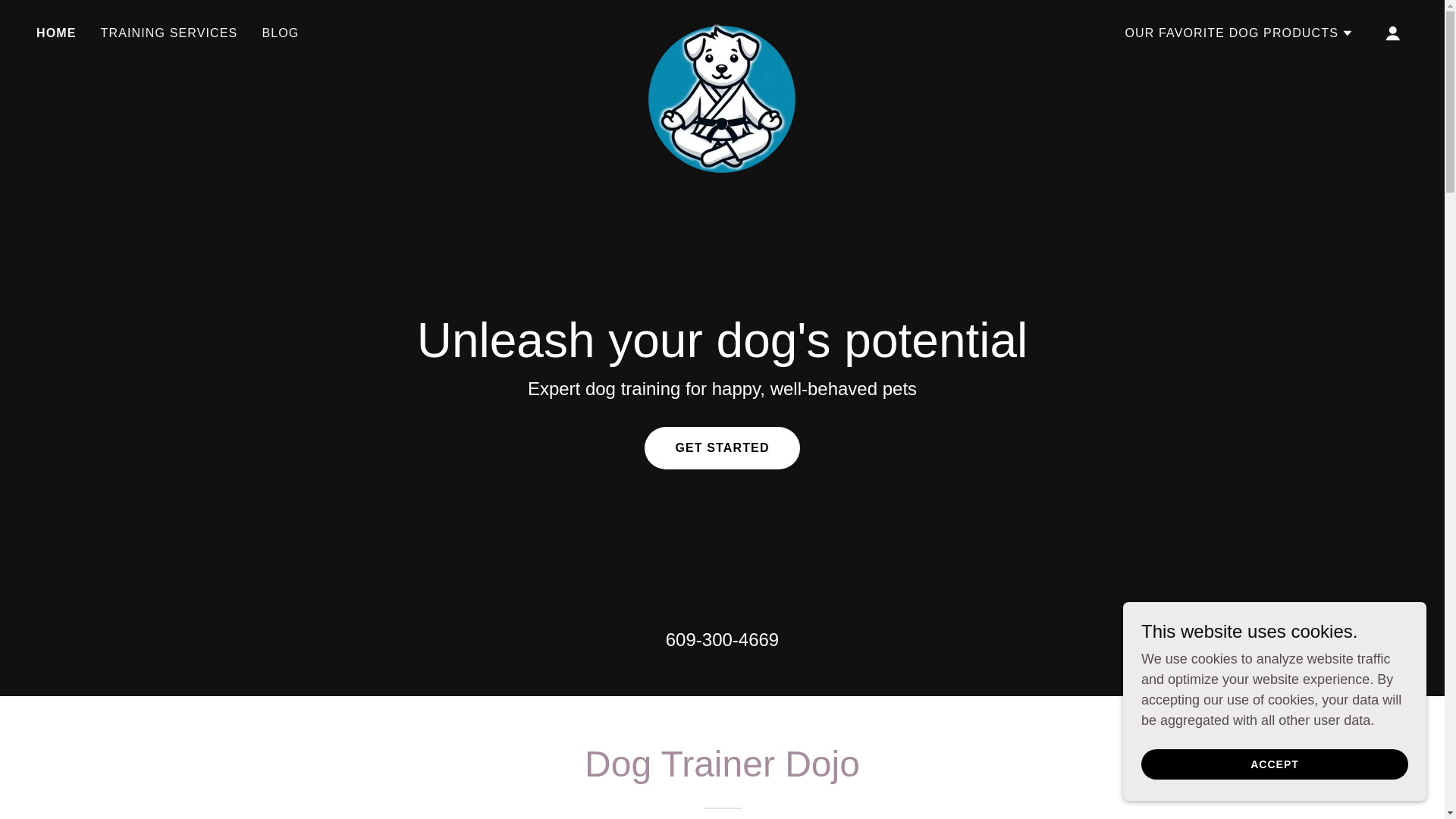 website screenshot of https://dojodogtraining.com/