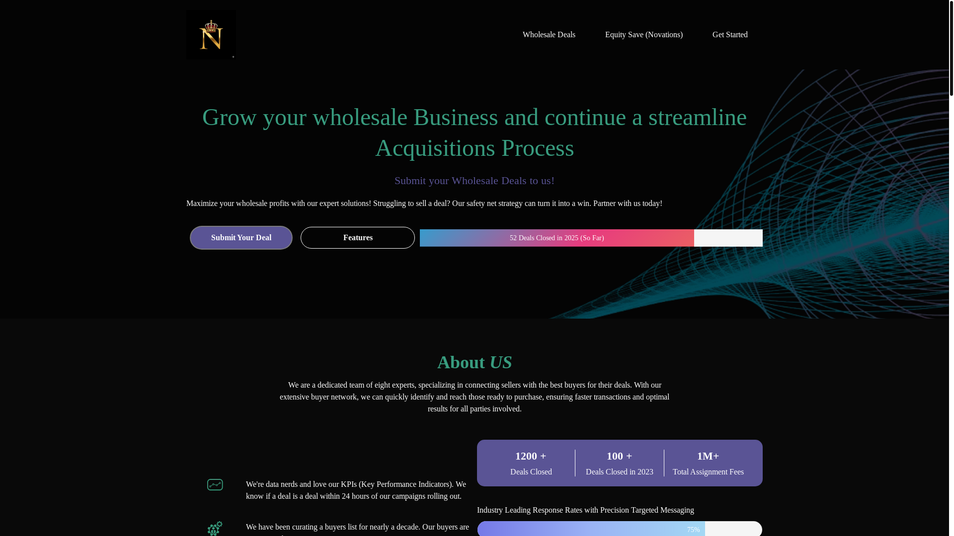 website screenshot of https://nextdaydispo.com/