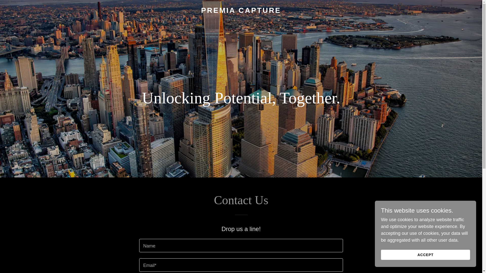 website screenshot of https://premiacapture.com/