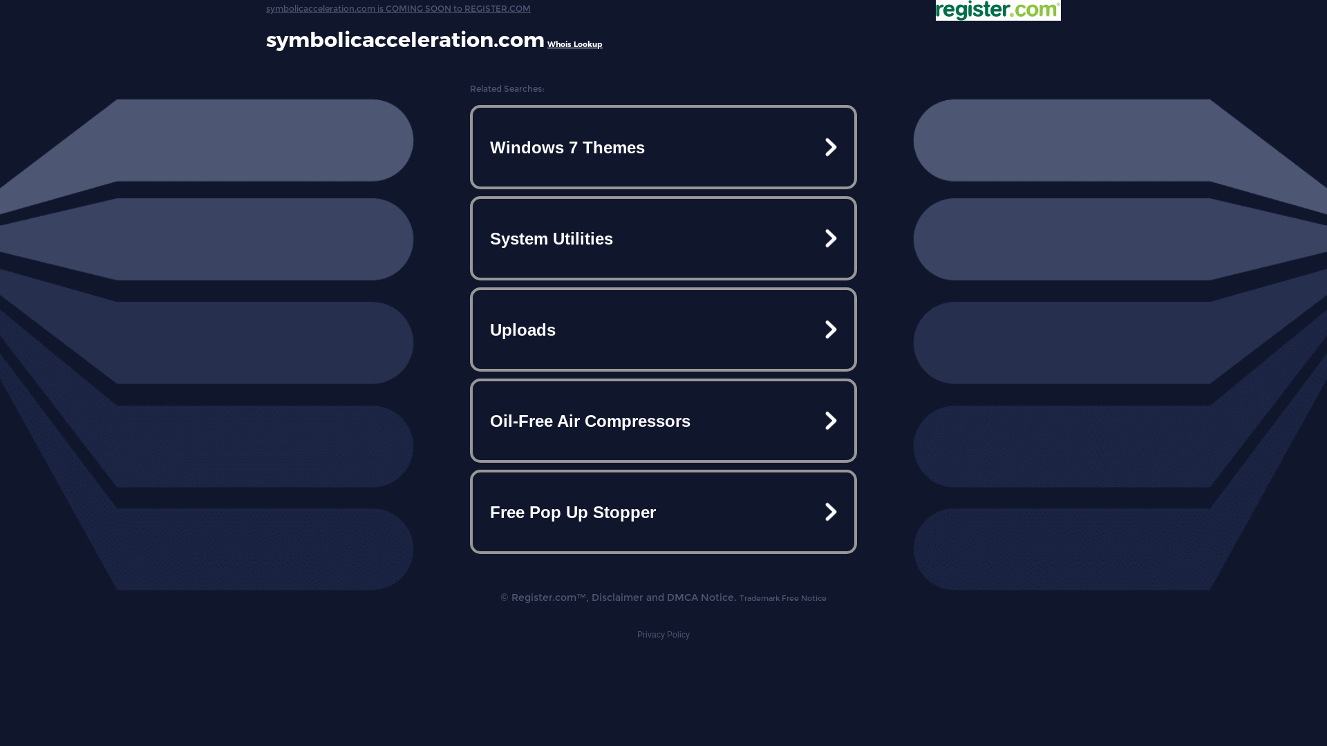 website screenshot of https://symbolicacceleration.com/