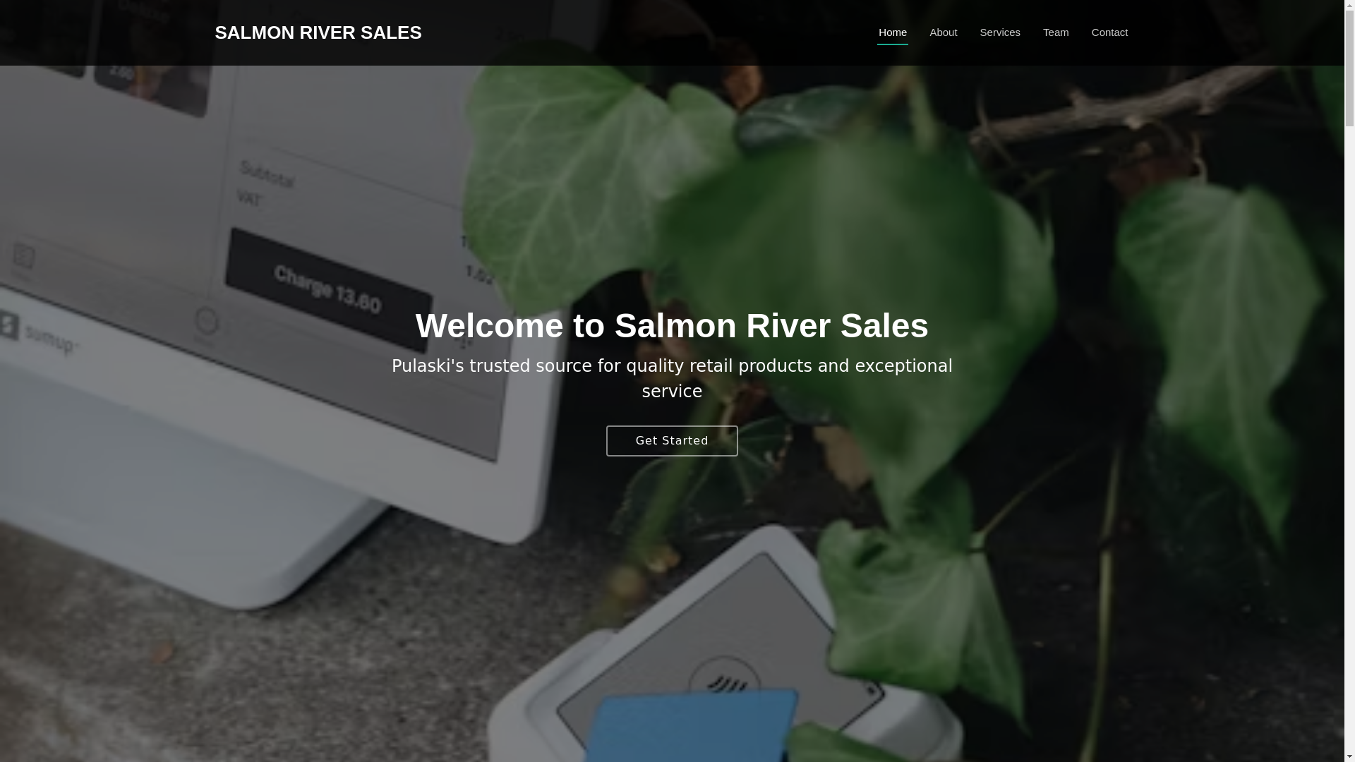 website screenshot of https://salmon-river-sales.pages.dev/