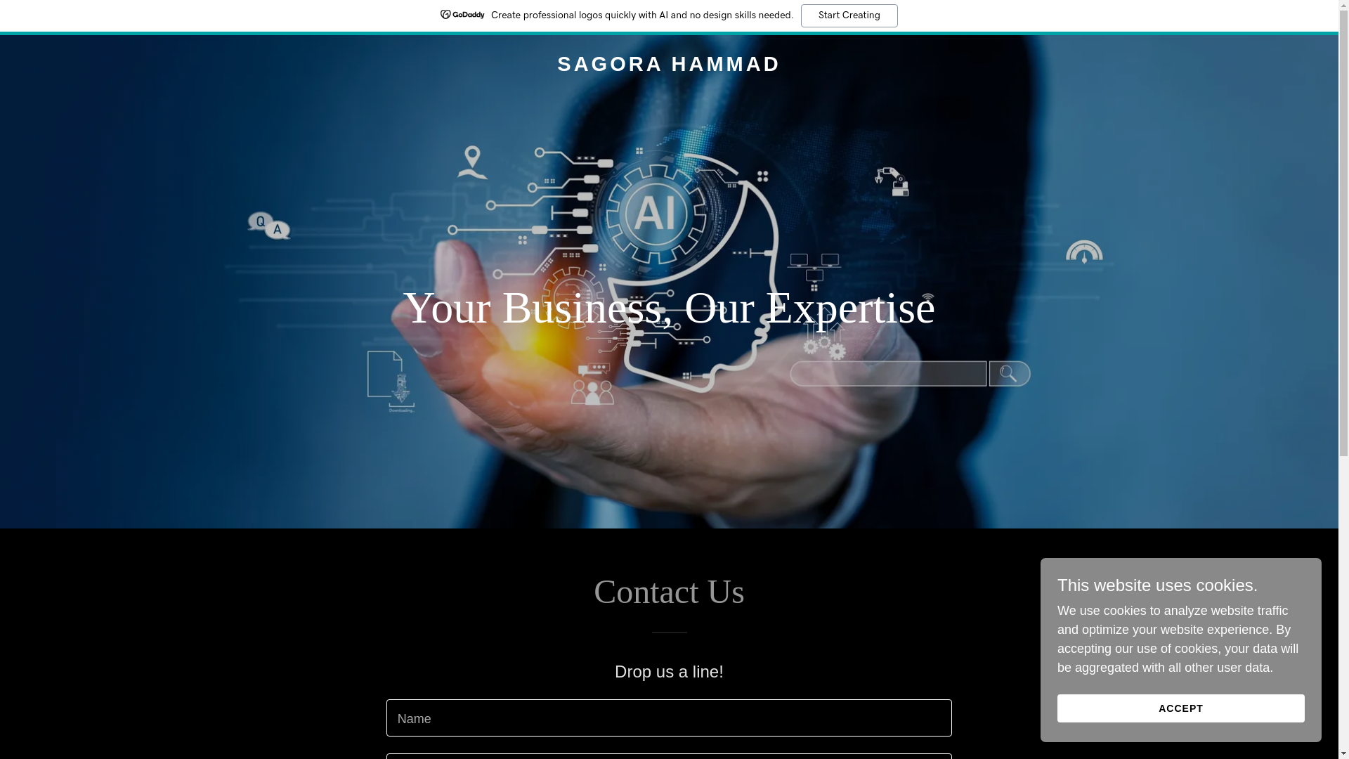 website screenshot of https://sagorahammad.xyz/