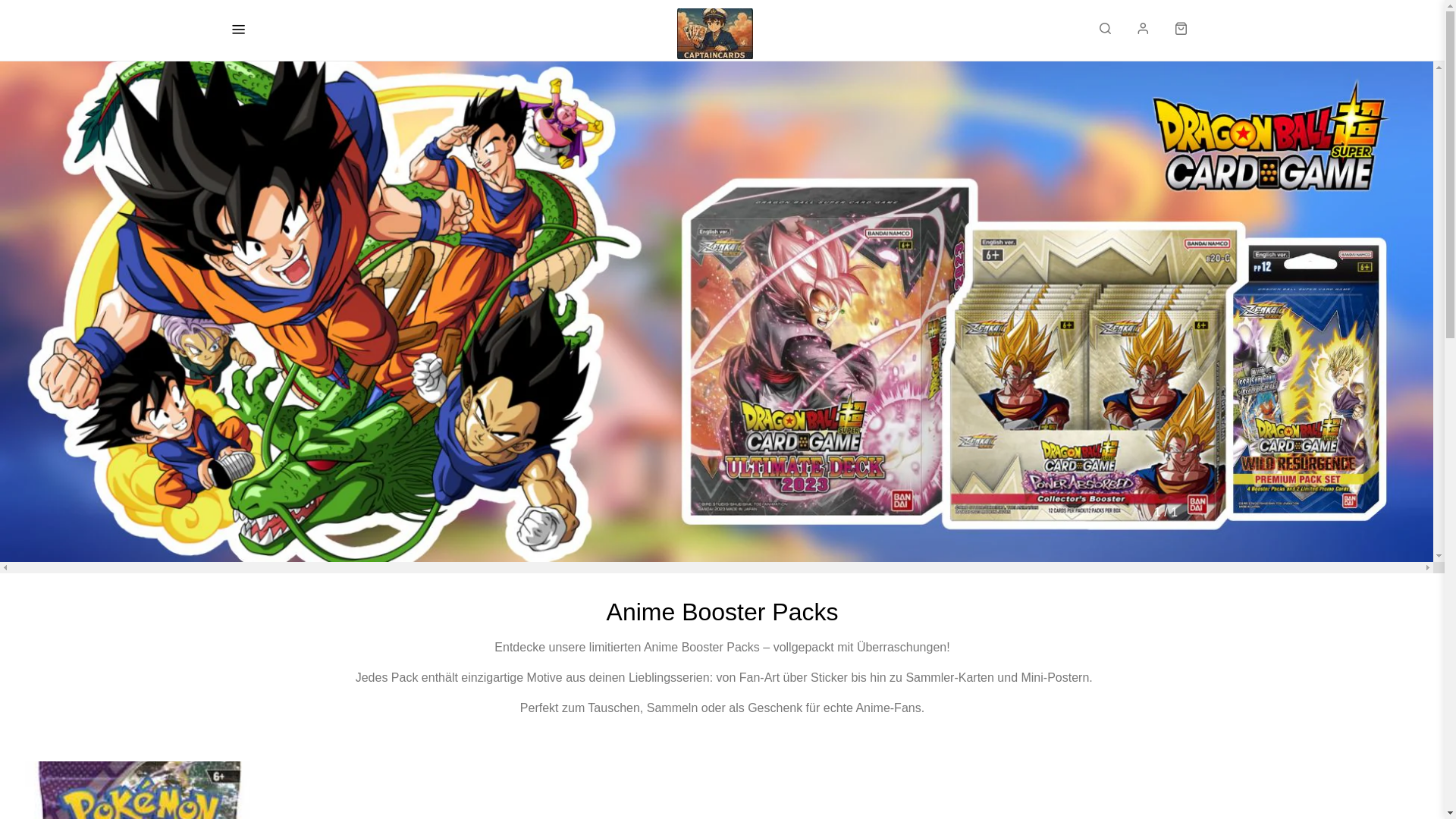 website screenshot of https://captain-cards.com/
