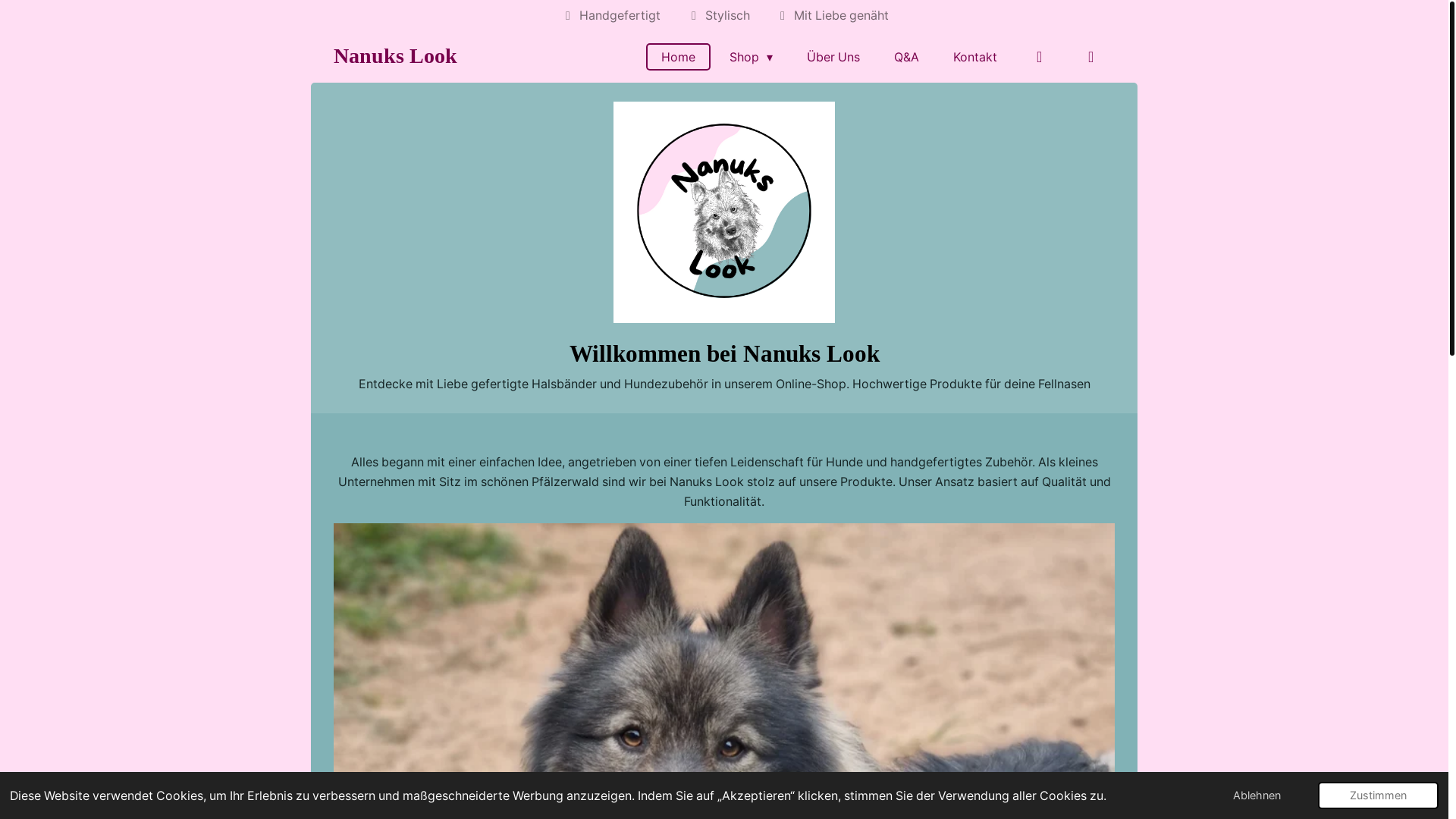 website screenshot of https://nanukslook.de/