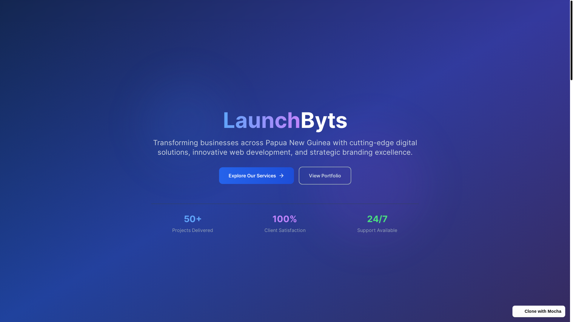 website screenshot of https://launchbyts.com/