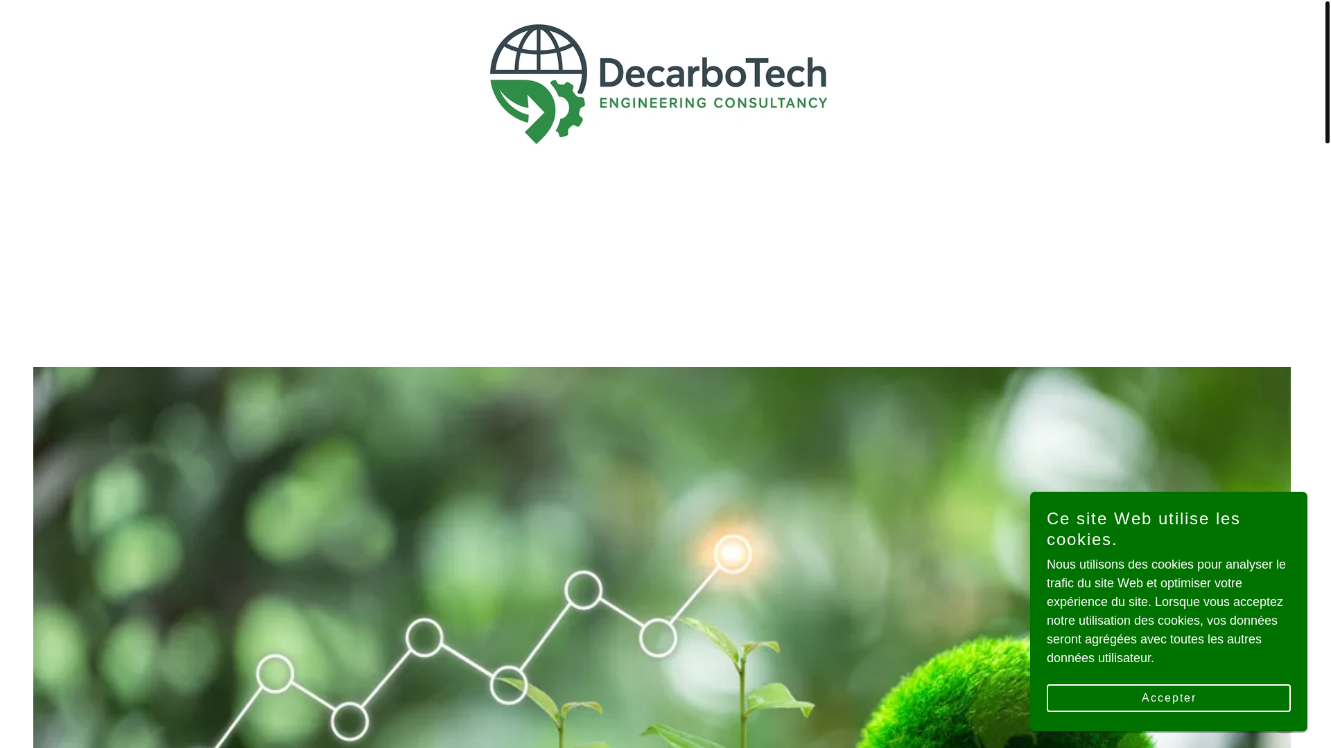 website screenshot of https://decarbotech-engineering.fr/