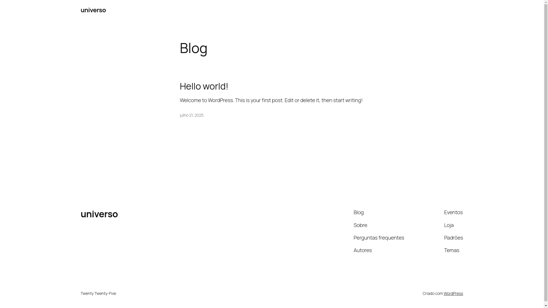 website screenshot of https://universotouch.site/