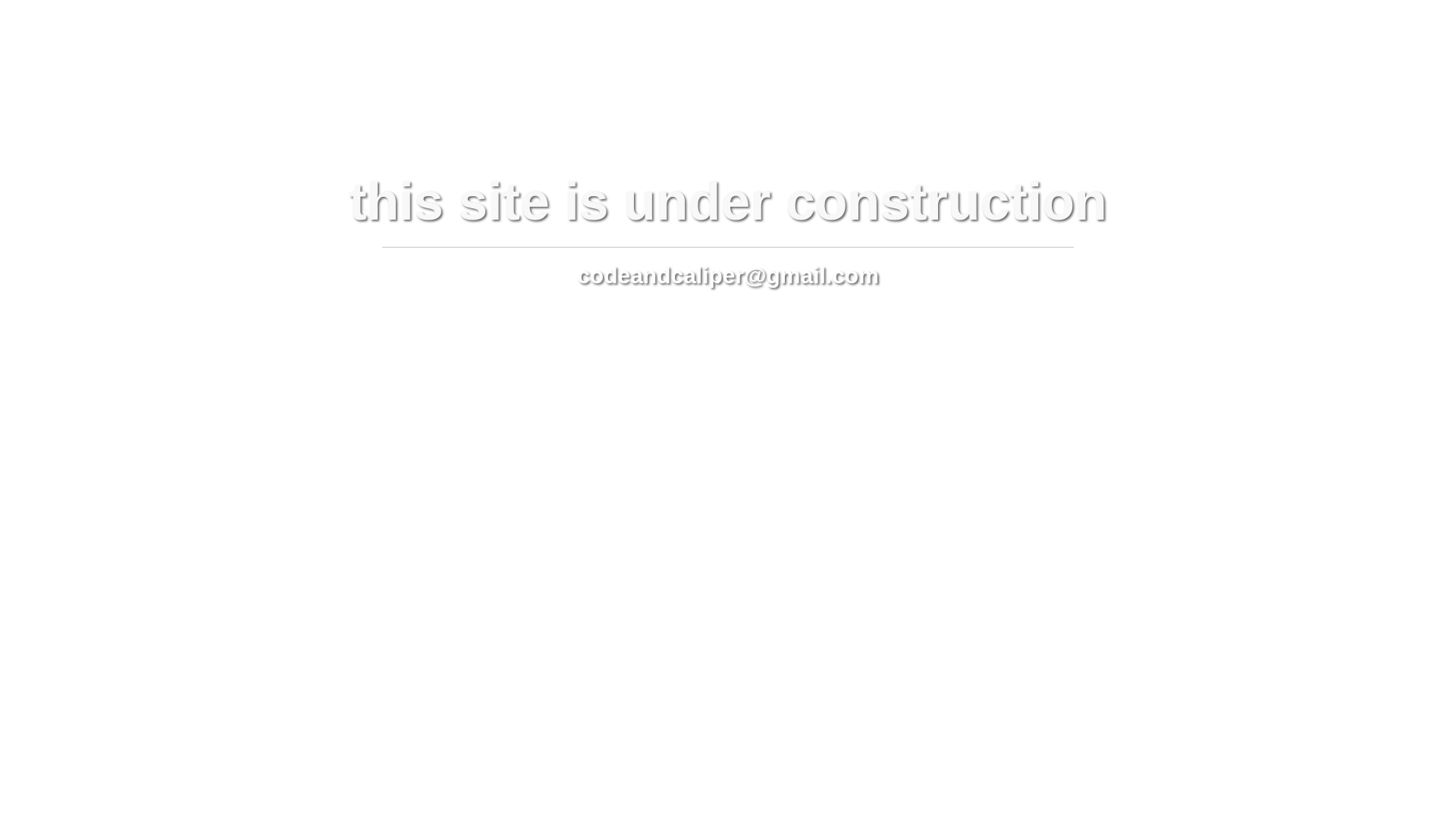 website screenshot of https://codeandcaliper.com/