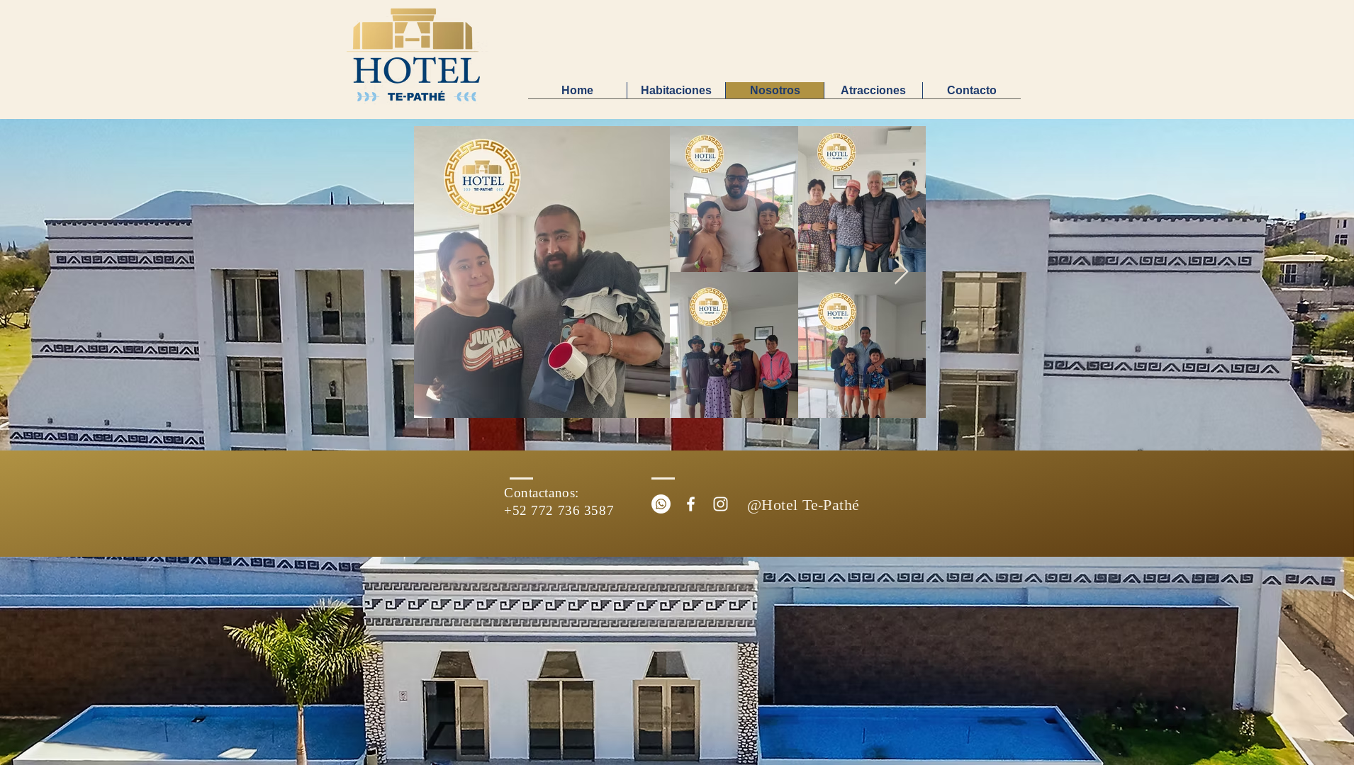 website screenshot of https://hotelte-pathe.com/