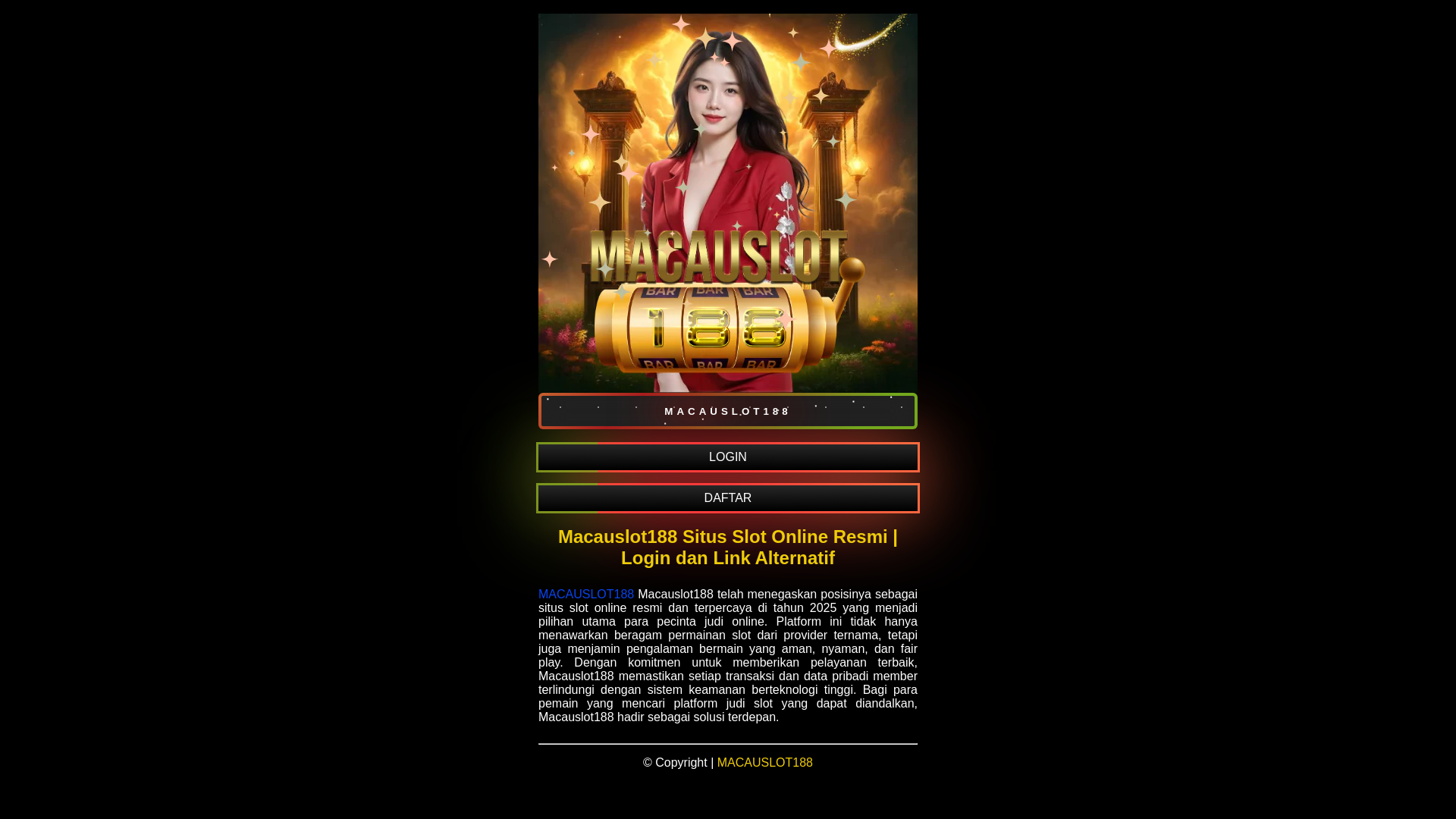 website screenshot of https://macauslot188official.pages.dev/