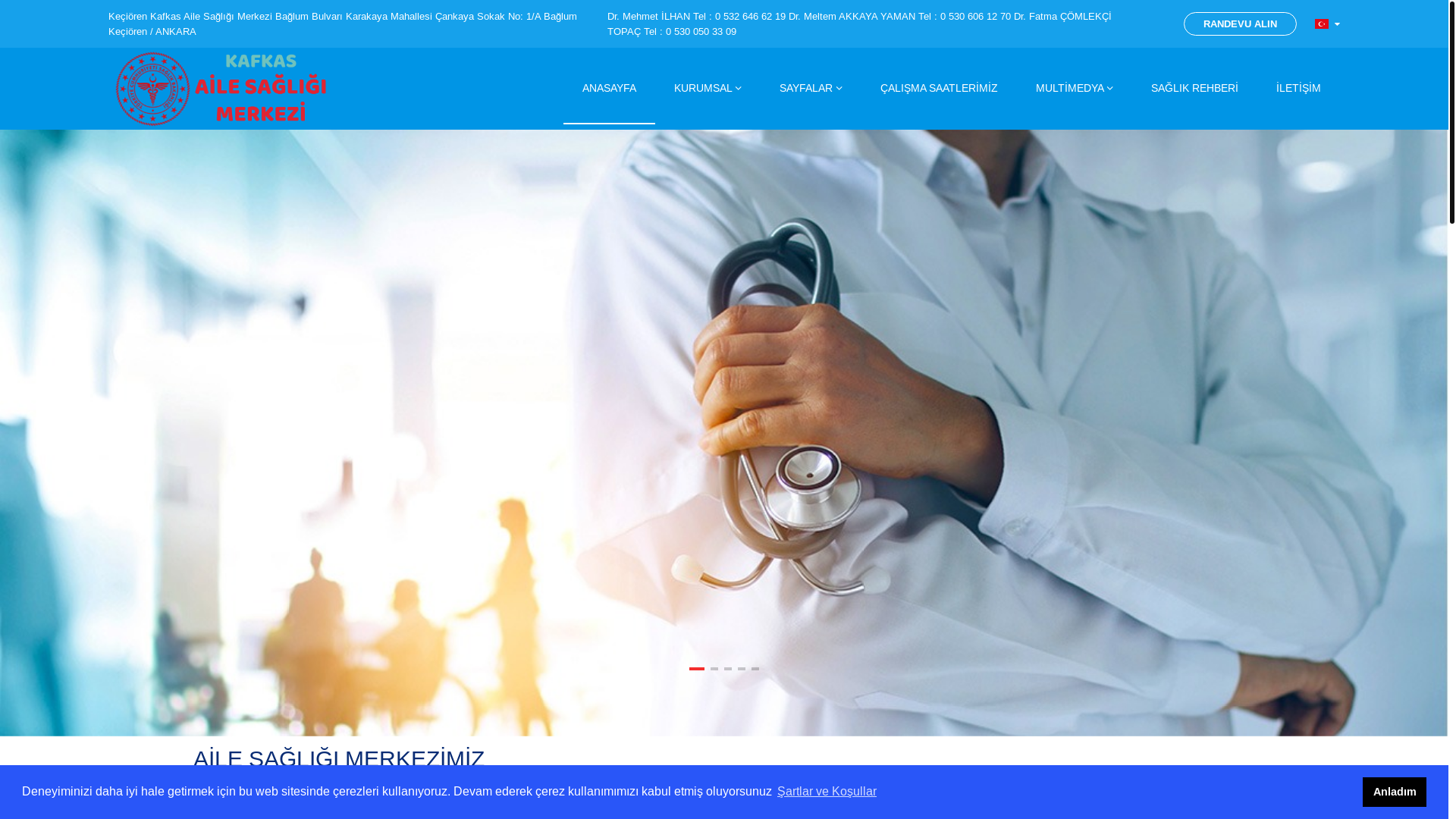 website screenshot of https://kafkasasm.com.tr/